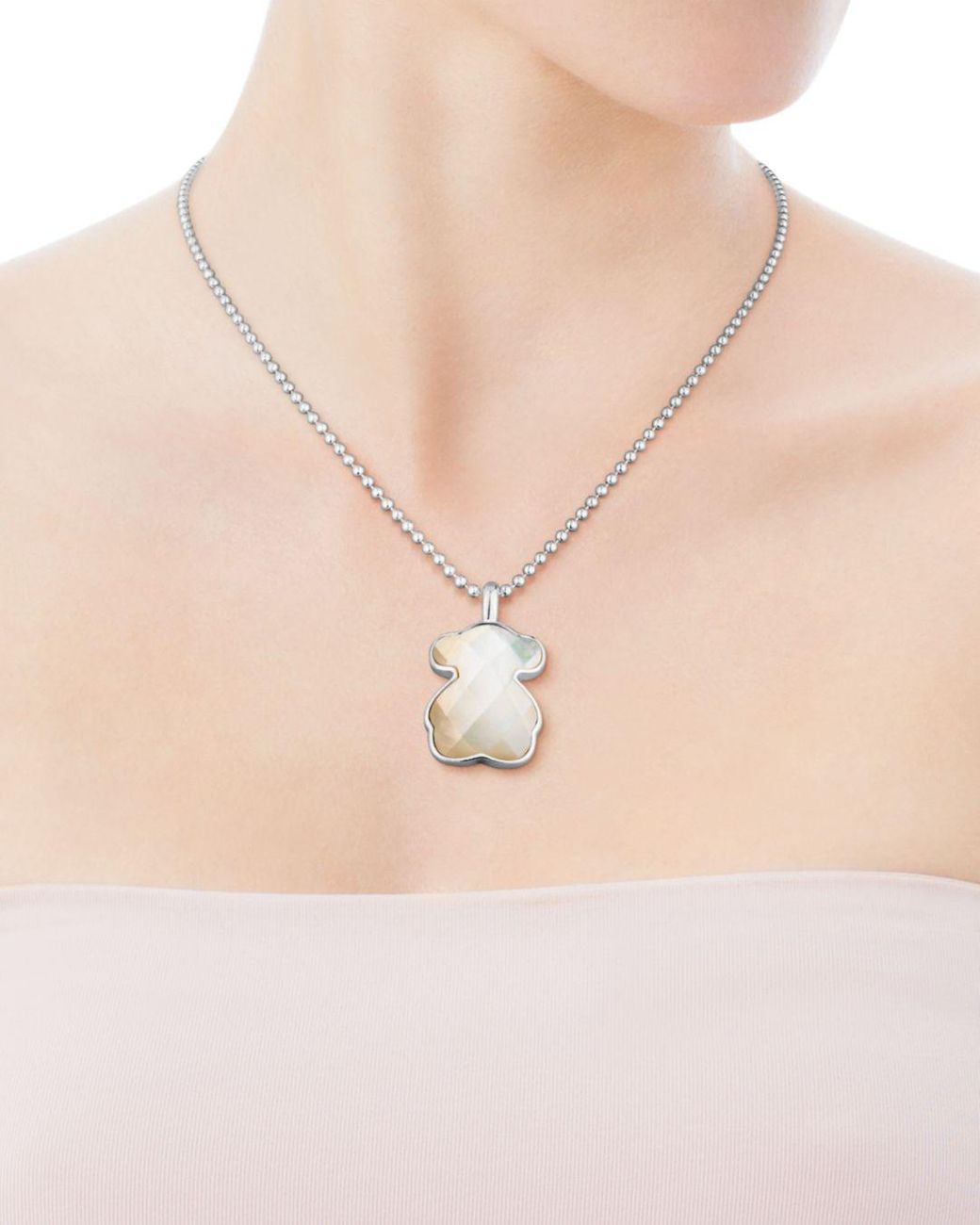 Tous Sterling Silver Icon Color Mother - Of - Pearl Bear Pendant in  Metallic | Lyst