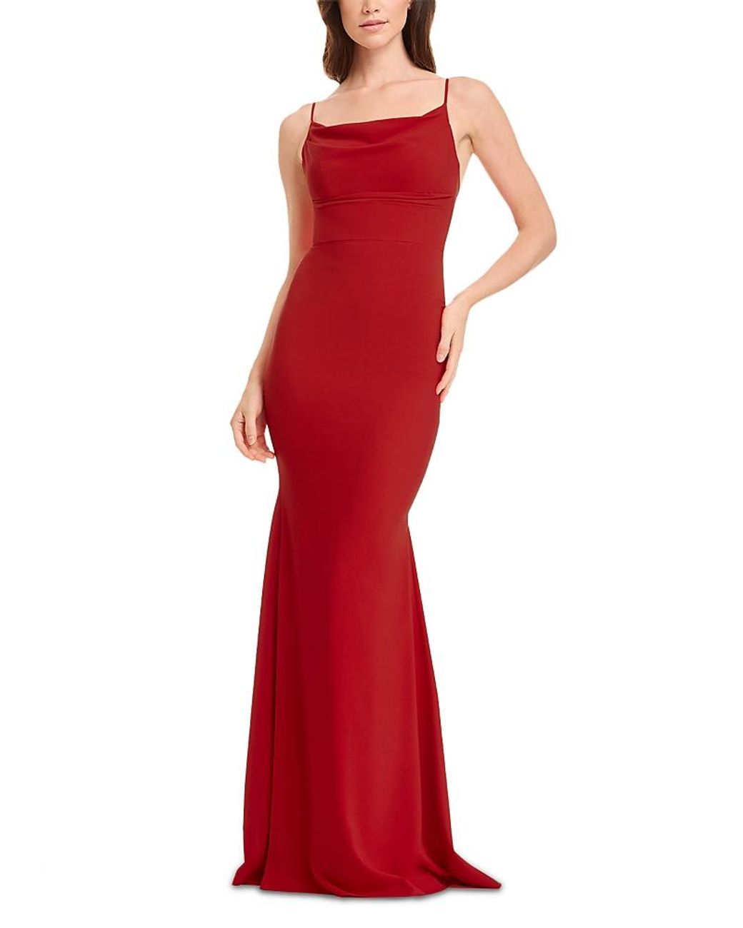 Dress the Population Eliana Mermaid Dress in Red | Lyst
