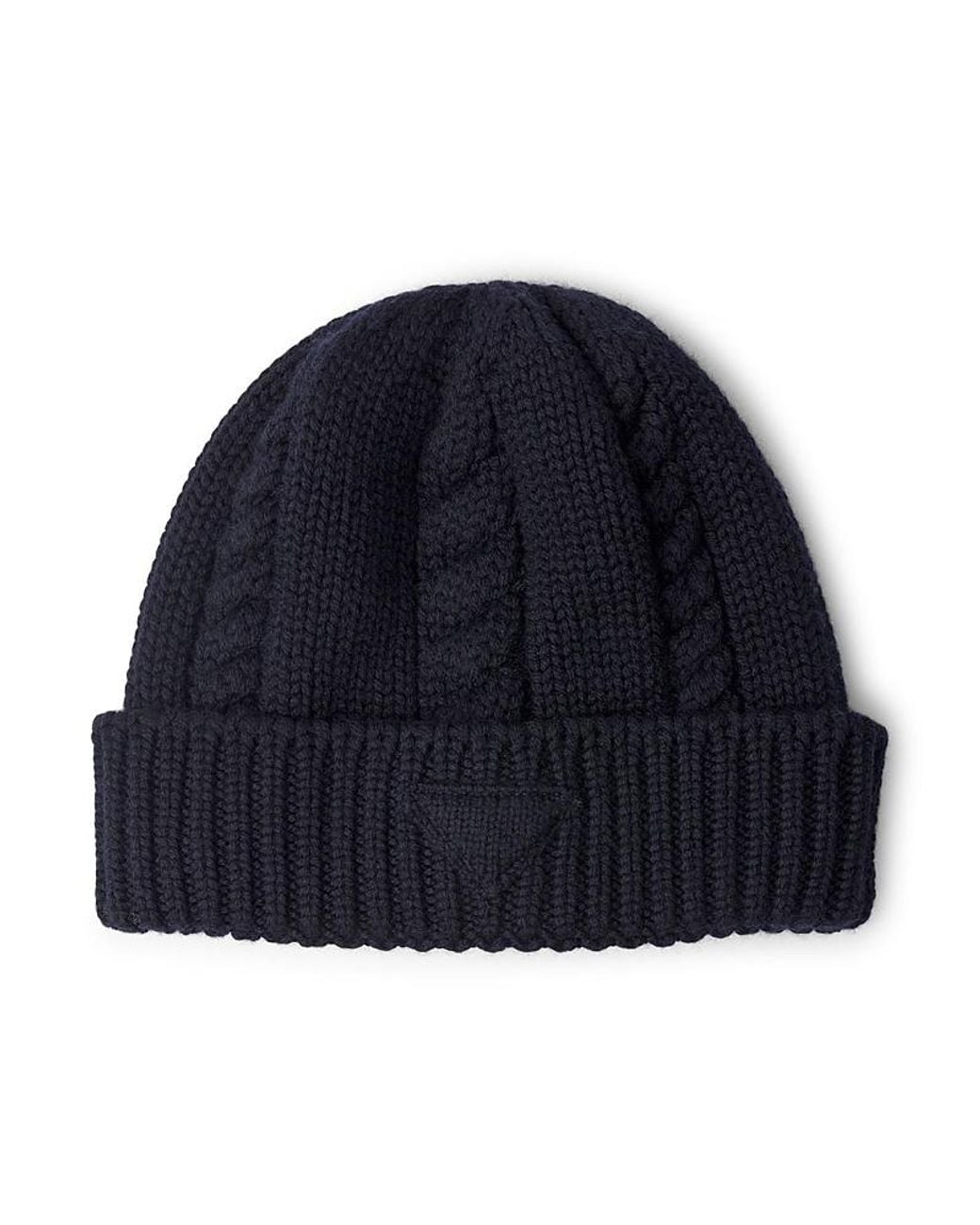 Prada Blue Wool Beanie