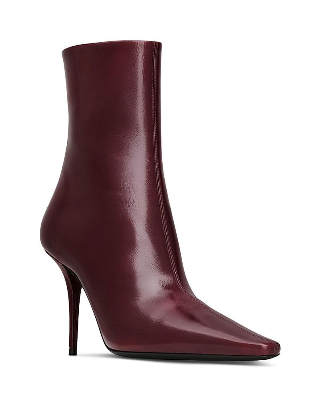 Saint Laurent Purple Ashley Booties