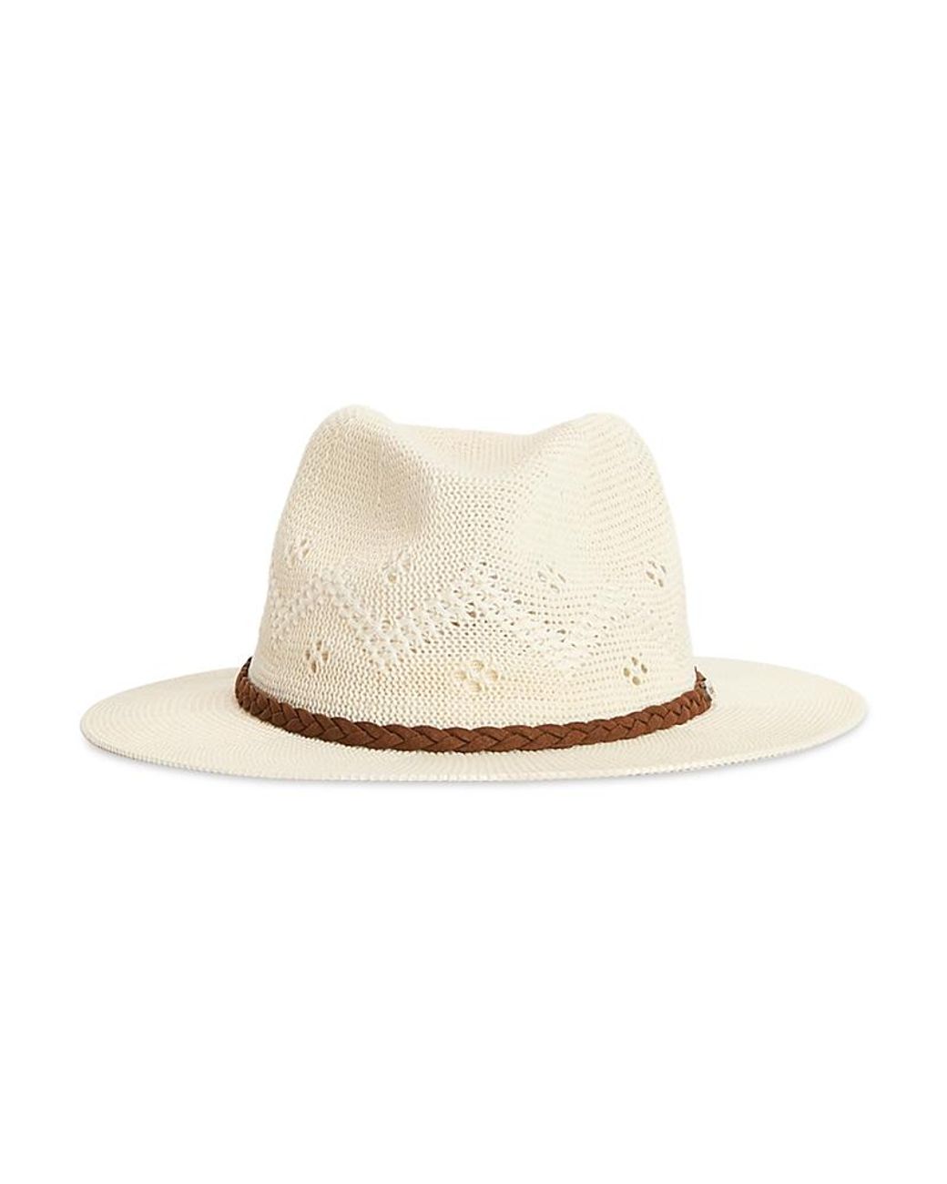 Barbour White Flowerdale Hat