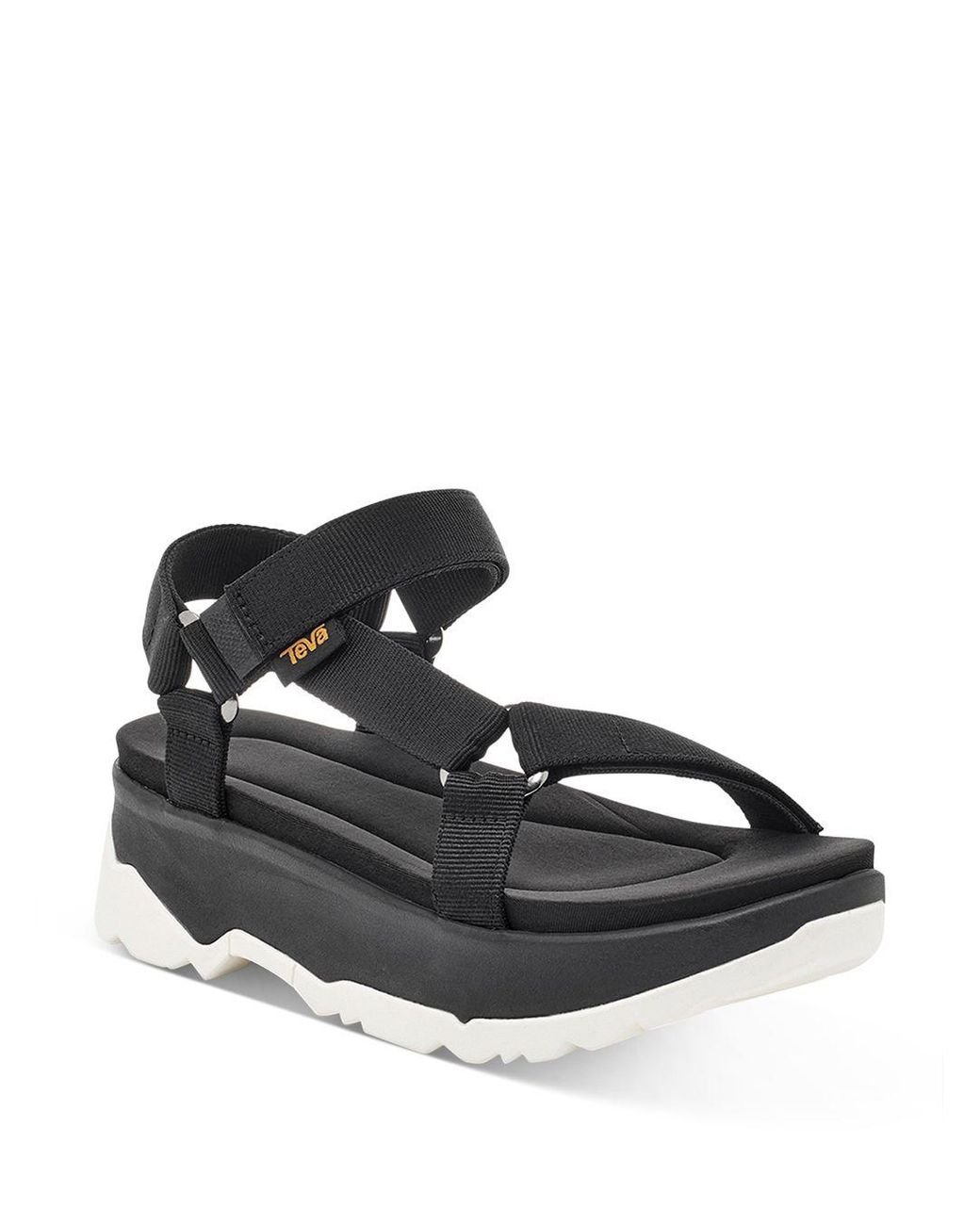Teva Synthetic Jadito Universal Strappy Platform Sandals in Black - Lyst