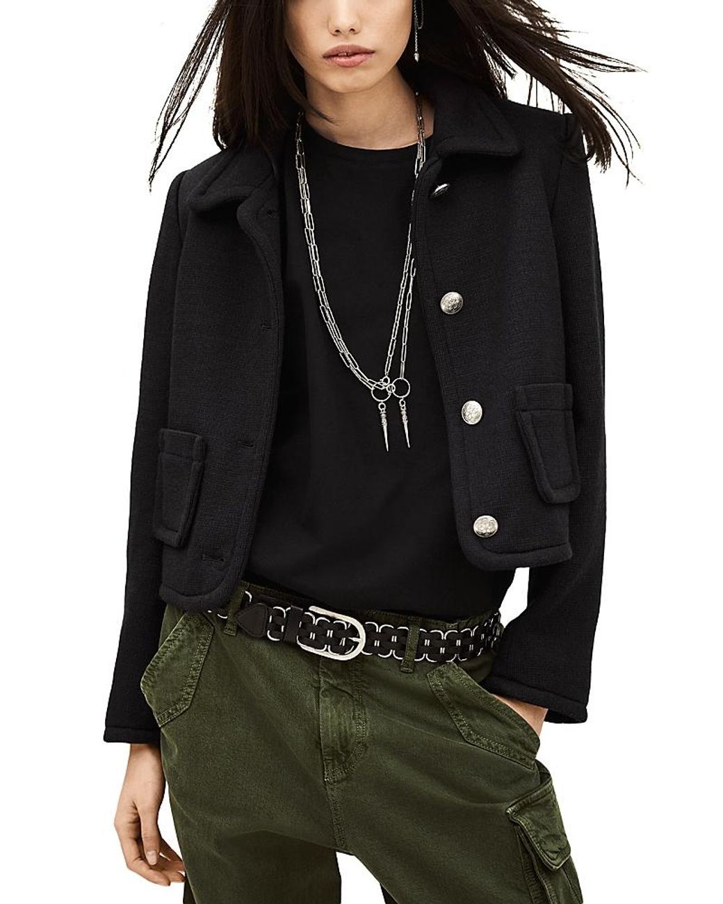Ba&sh Black Veste Beradith Jacket