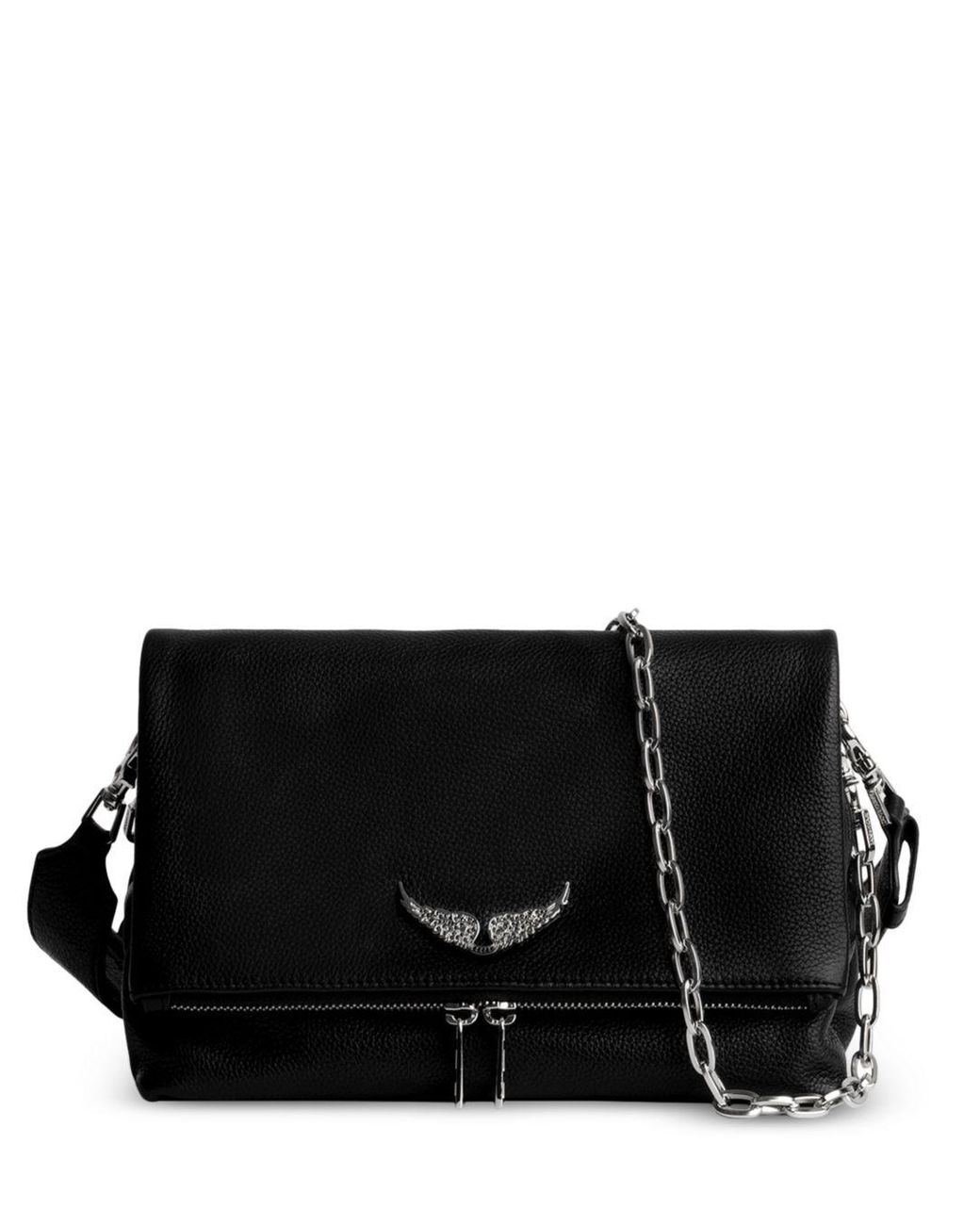 Zadig & Voltaire Zv Rocky Leather Swing Bag in Black | Lyst