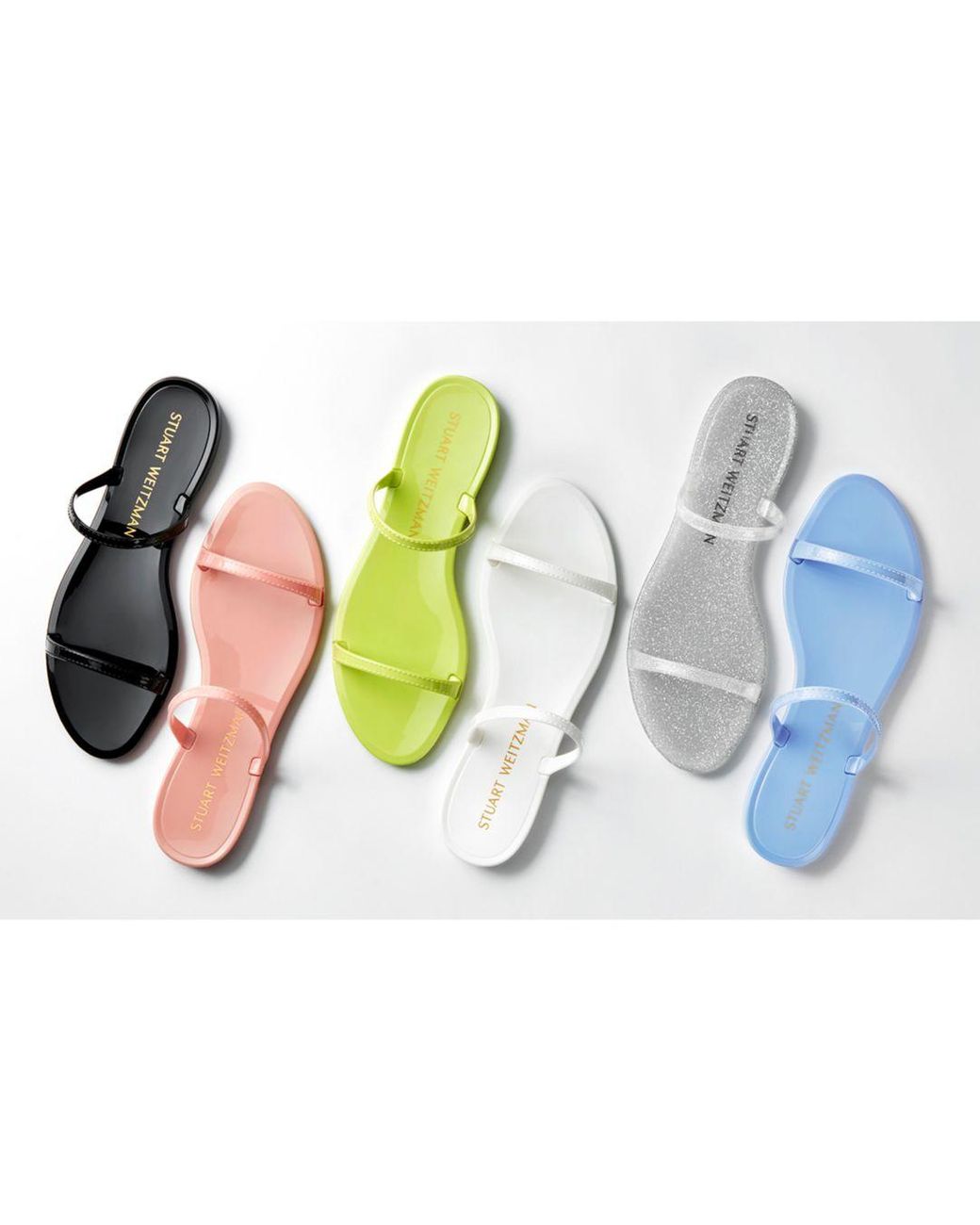 stuart weitzman jelly slide