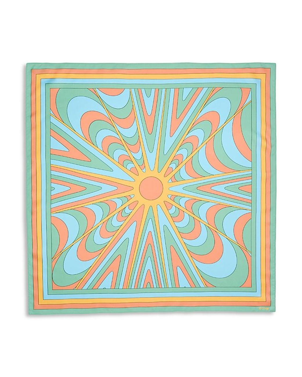 Mother Blue The Scarf It Down Silk Scarf
