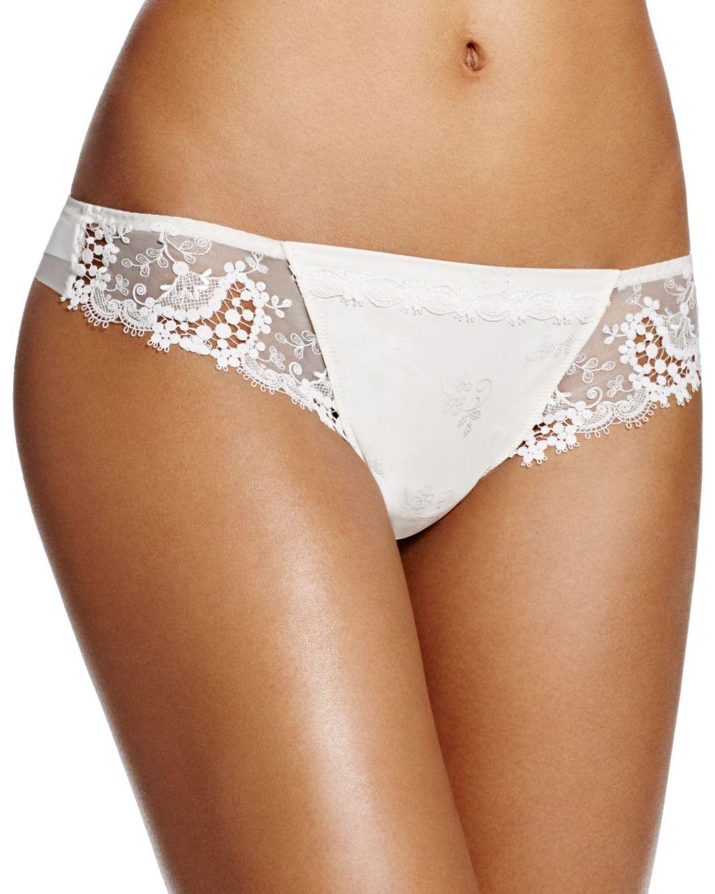 Simone Perele Simone Pérèle Wish Lace - Side Thong in Ivory (White) | Lyst