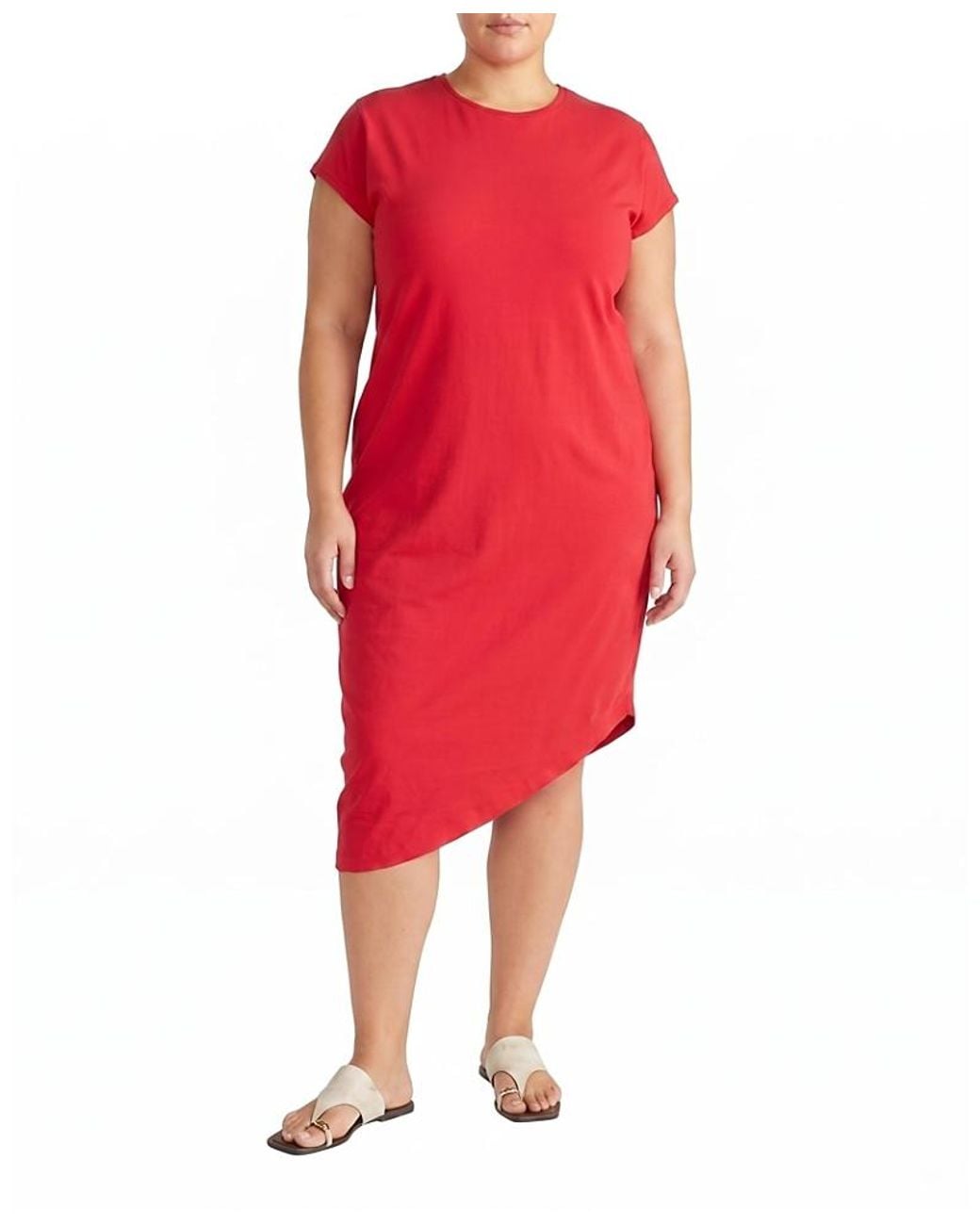 UNIVERSAL STANDARD Plus Iconic Geneva Dress in Red | Lyst