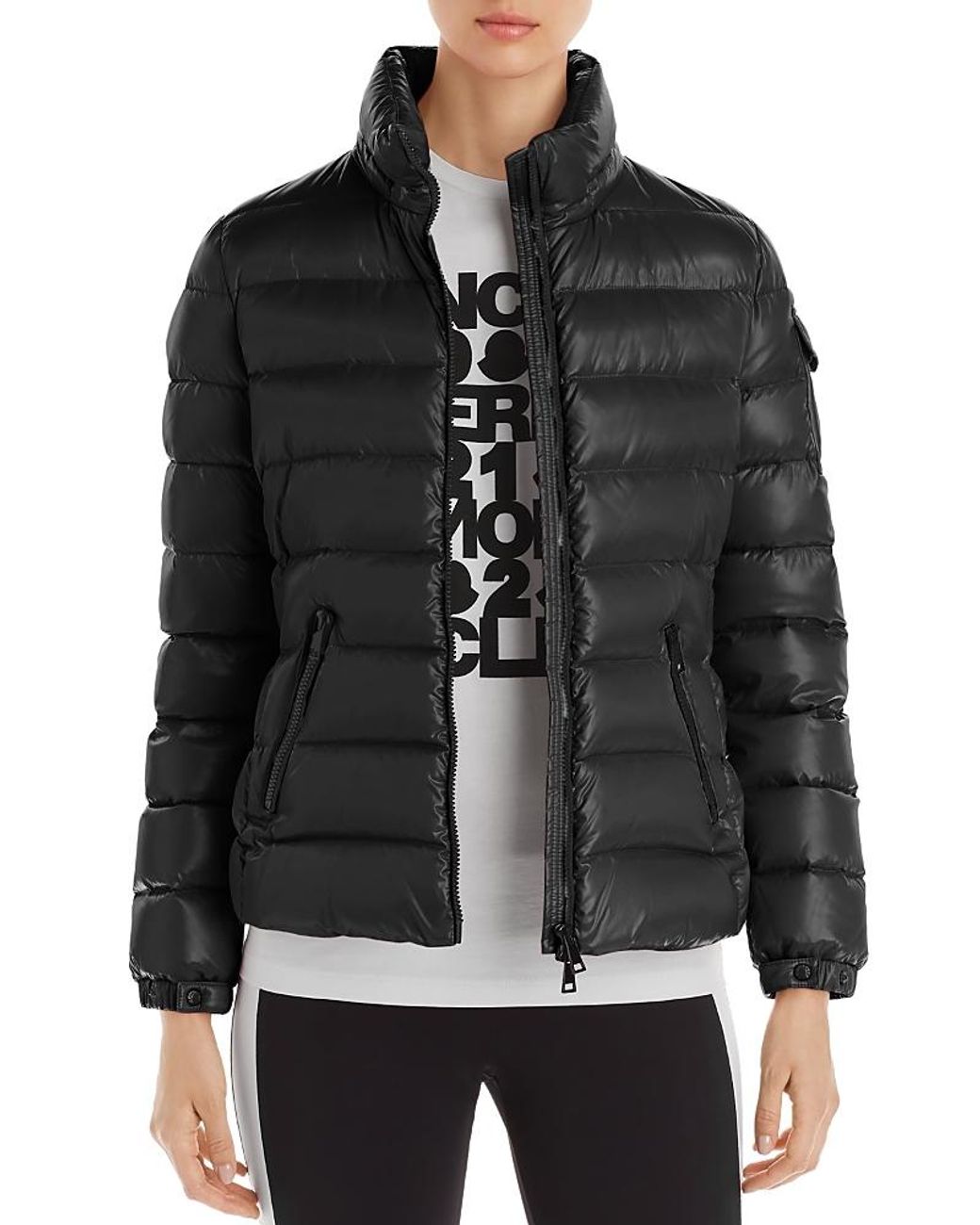 Moncler Black Bady Slim Short Down Jacket
