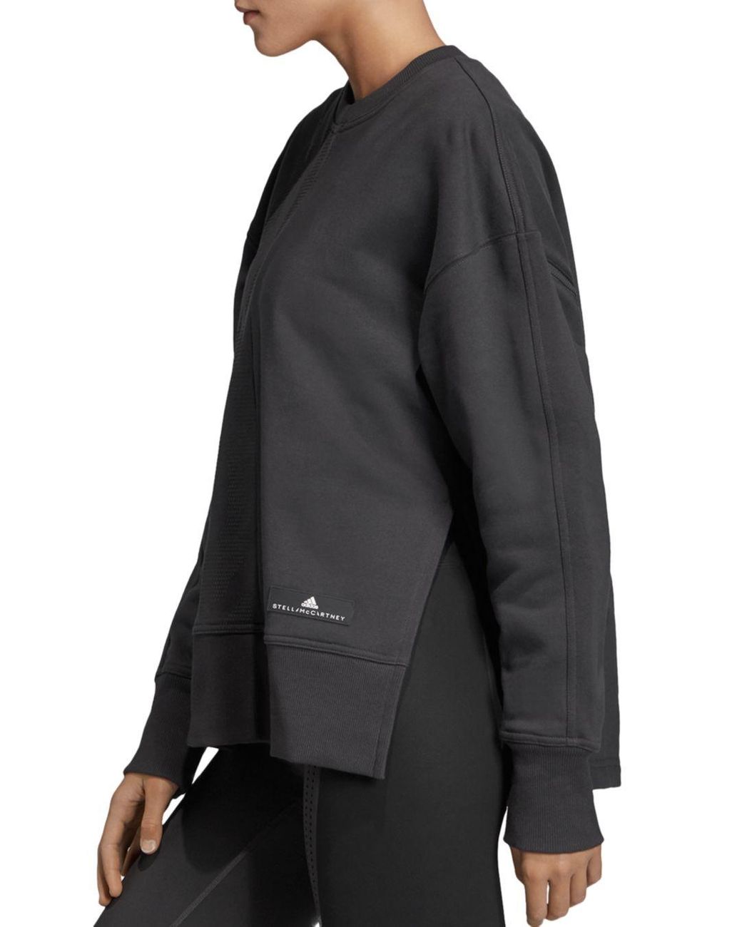 Slit Sweatshirt in Black 