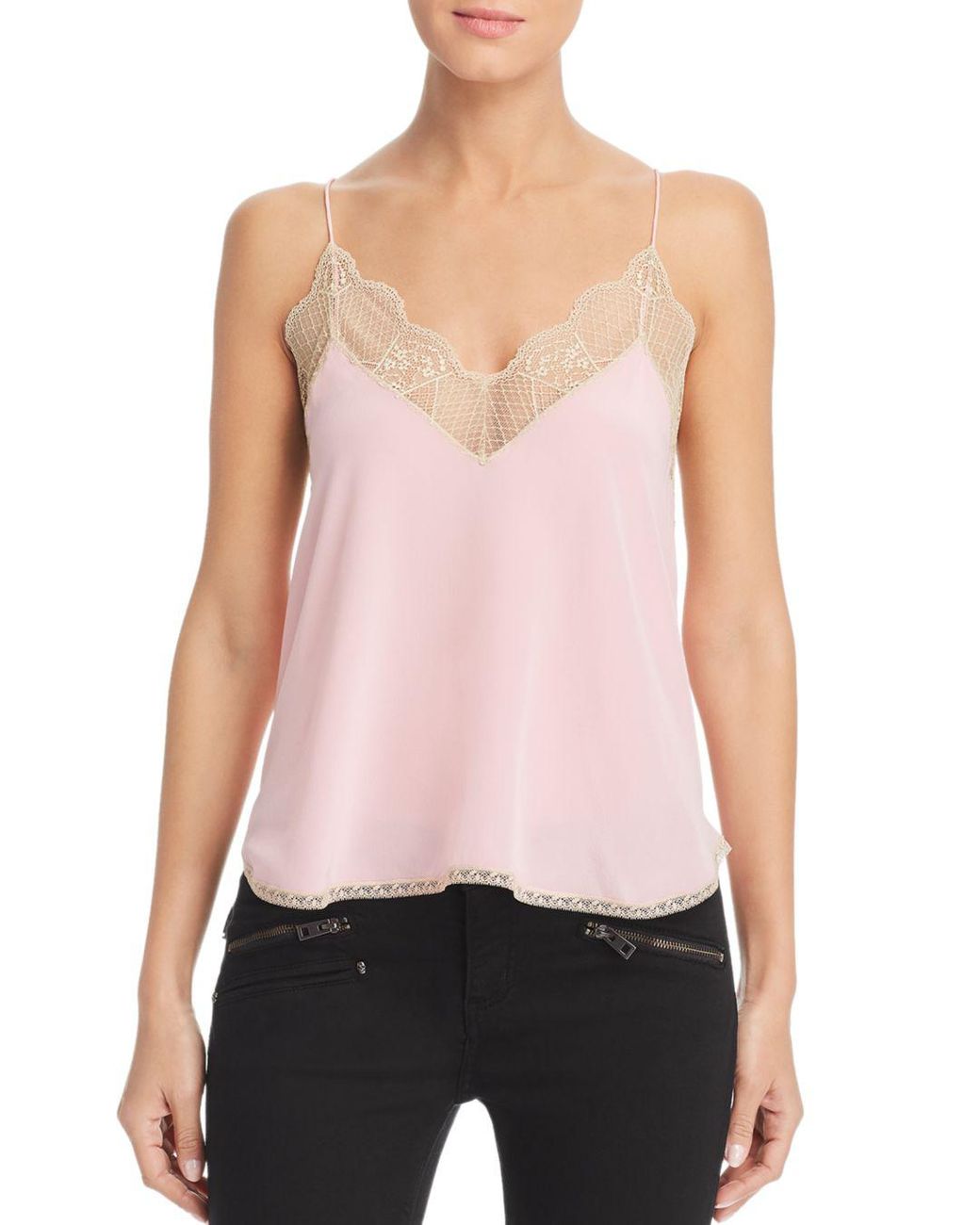 Zadig & Voltaire Christy Silk Camisole Top in Pink | Lyst Canada