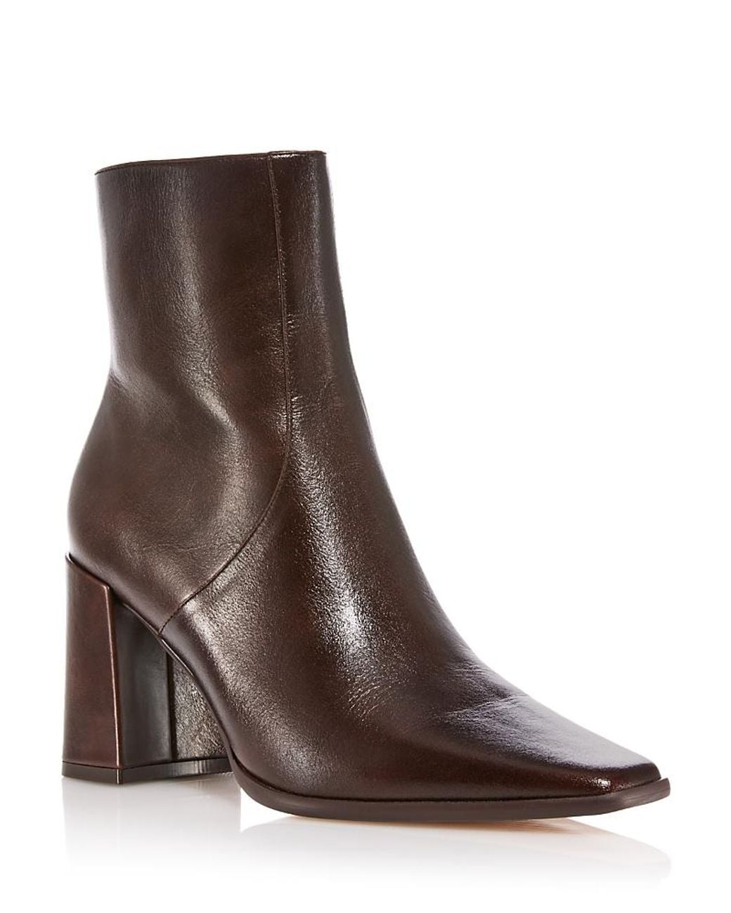 Aqua Brown Mac Zip Up Boots