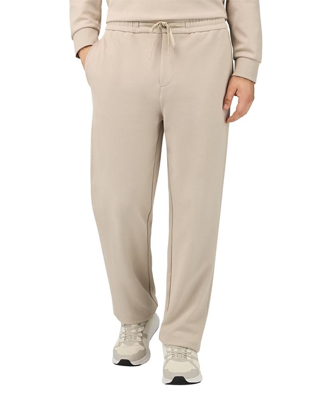 Boggi Natural Twill Interlock Sweatpants for men