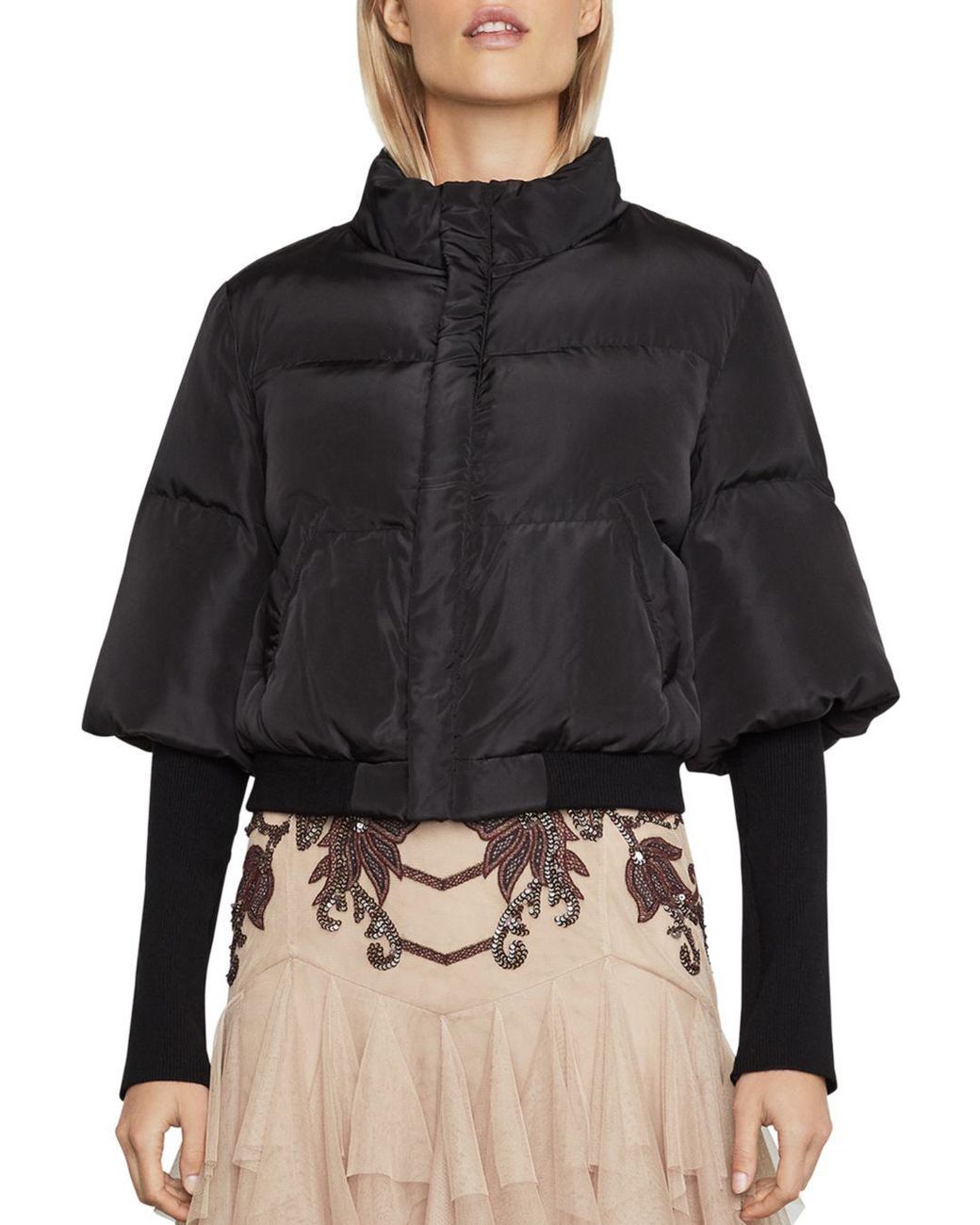 BCBGMAXAZRIA Bcbg Quilted Puffer Jacket in Black Lyst