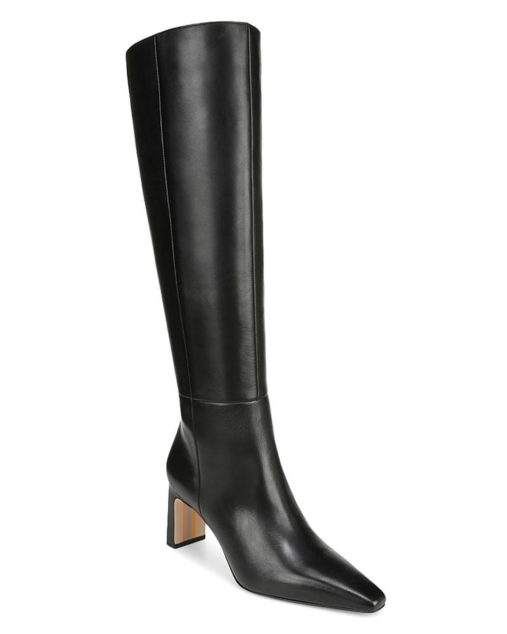 Sam Edelman Black Sylvia Wide Calf ( Leather Wide Calf) Shoes