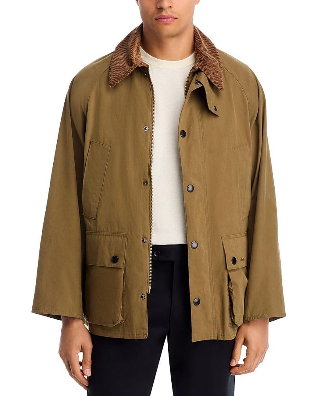 Barbour Peached Oversized Bedale Casual Jacket in Brown for