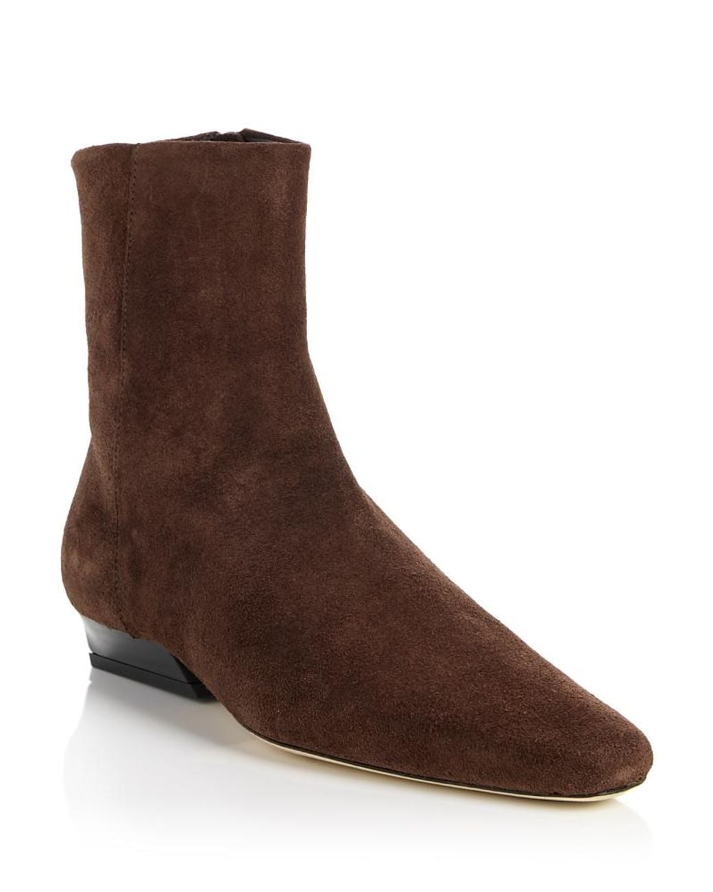 Staud Brown Wally Flat Ankle Boots
