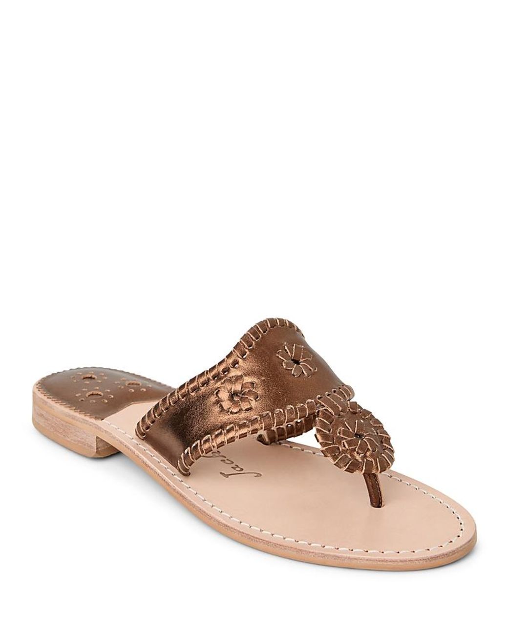 Jack Rogers Brown Jacks Slide Sandals