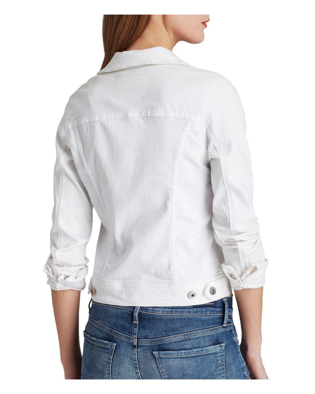 ag robyn white denim jacket