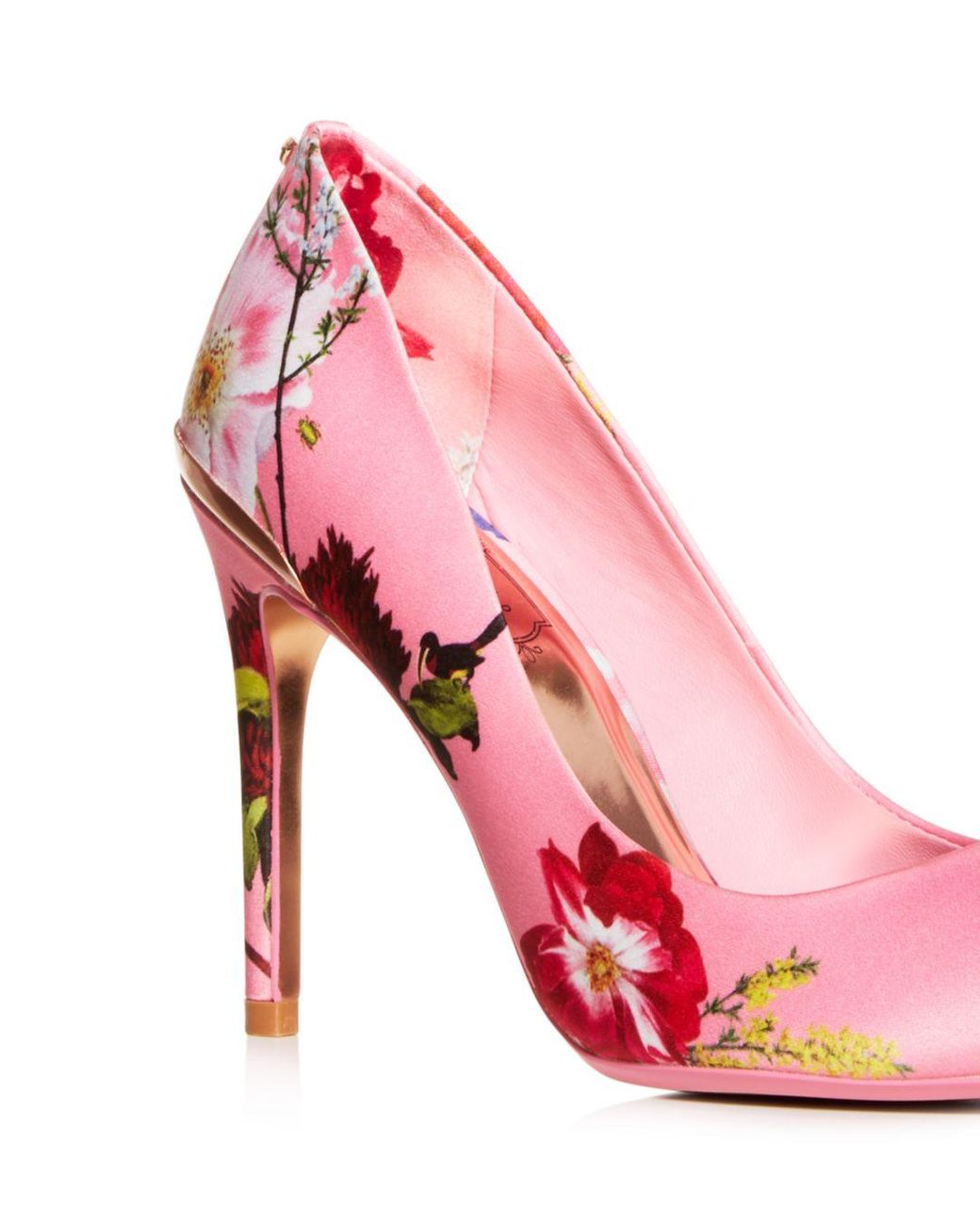 Ted Baker Women's Izbelip Floral Pointed Toe Pumps in Pink Ted Baker Women's Izbelip Floral Pointed Toe Pumps in Pink