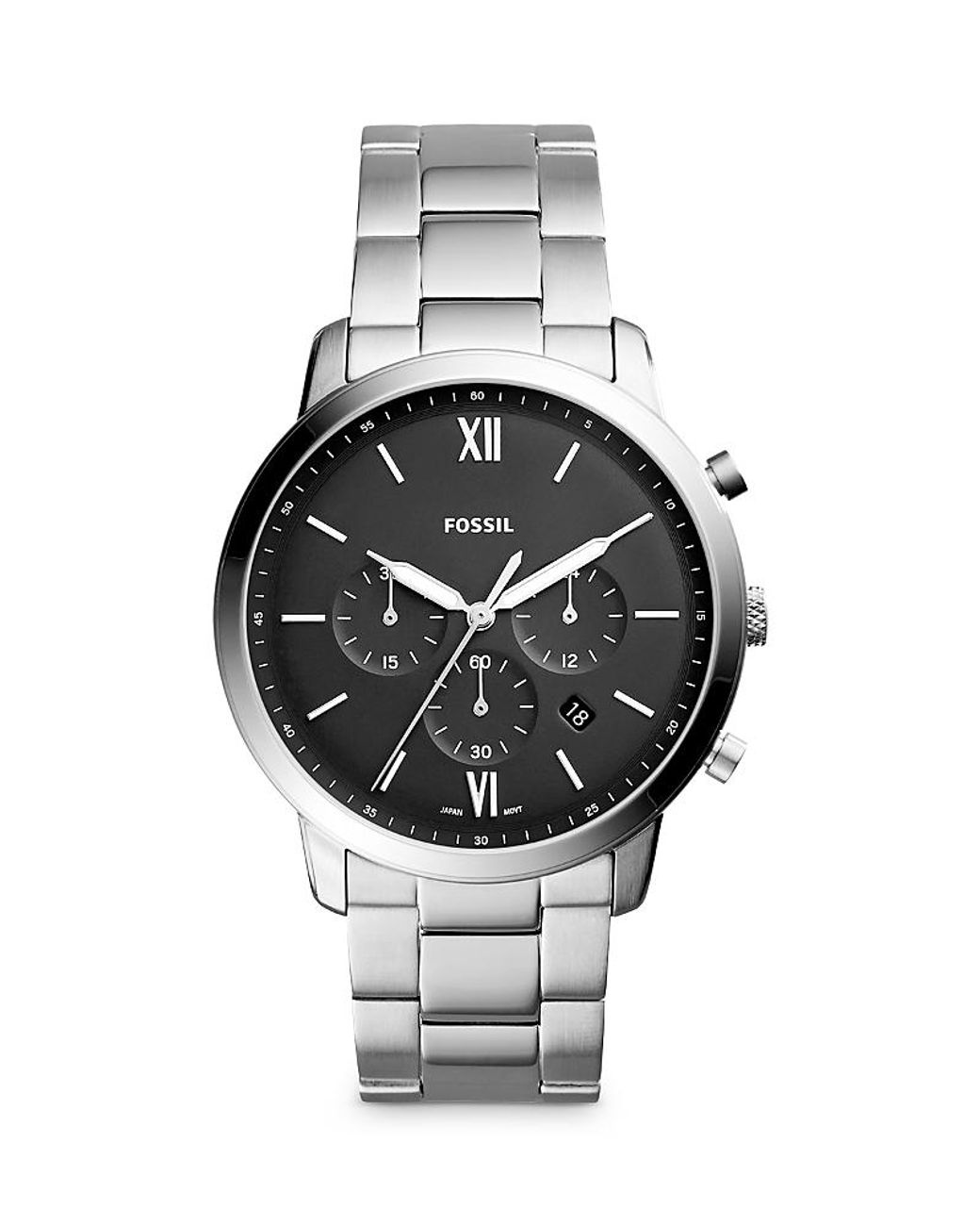 Fossil Metallic Neutra Chronograph, 44Mm for men
