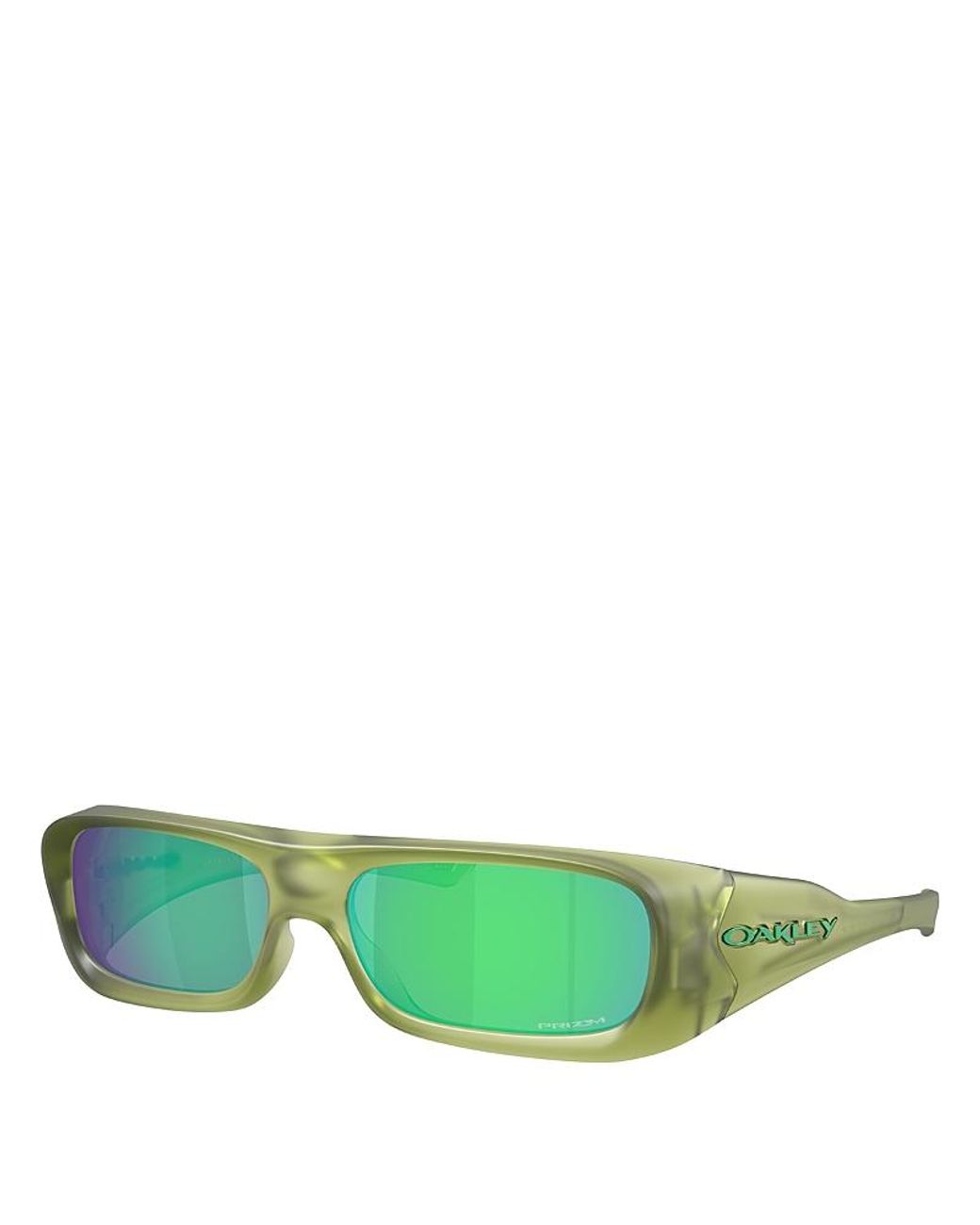 Oakley Green Permian Rectangular Sunglasses, 59Mm
