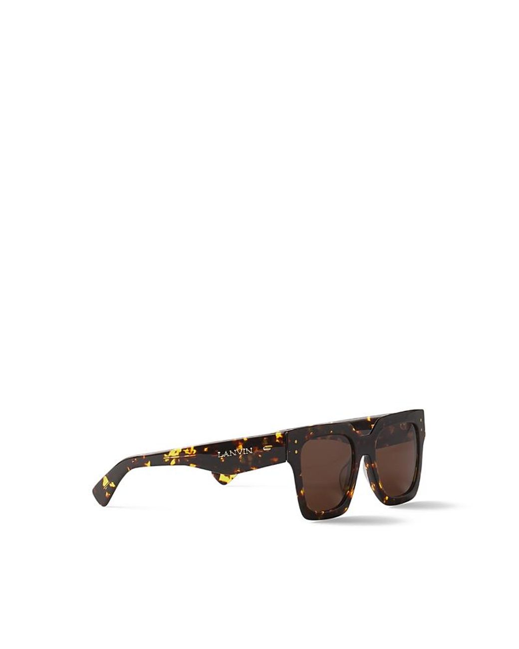 Lanvin Metallic Lunettes Maxi Rectangle Signature