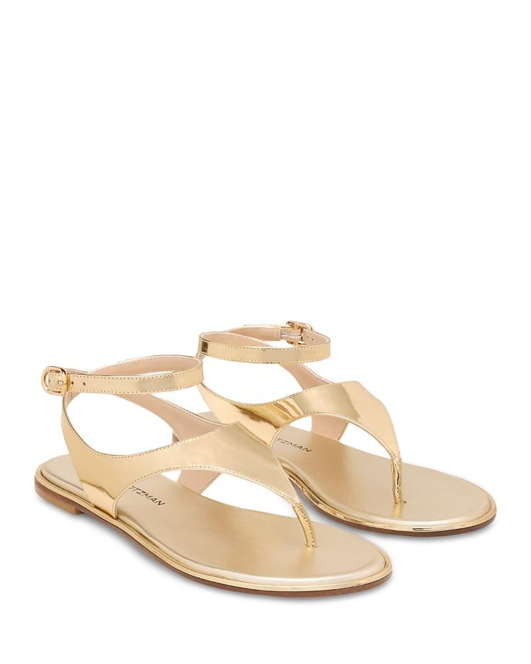 Stuart Weitzman Natural Marley Leather Sandals