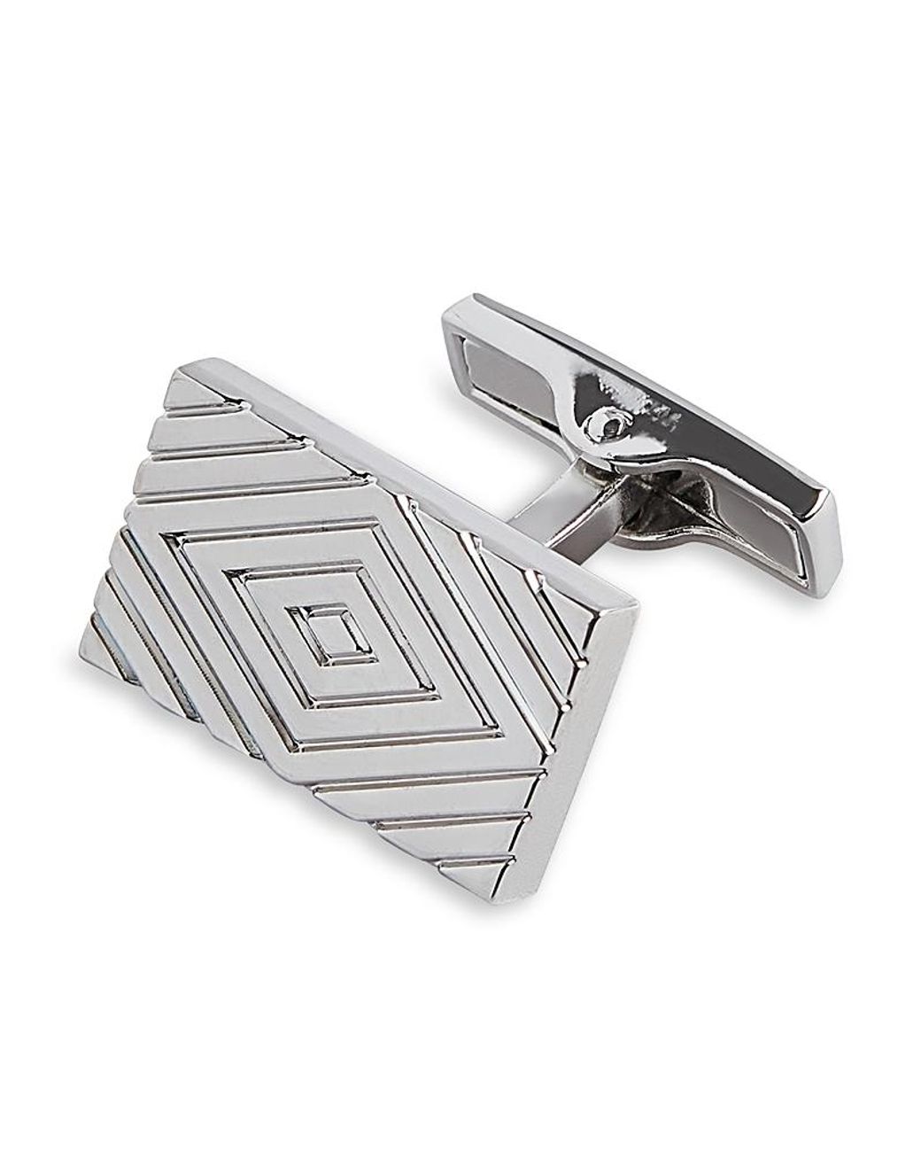 Ted Baker Gray Diamont Diamond Engraving Cufflinks for men