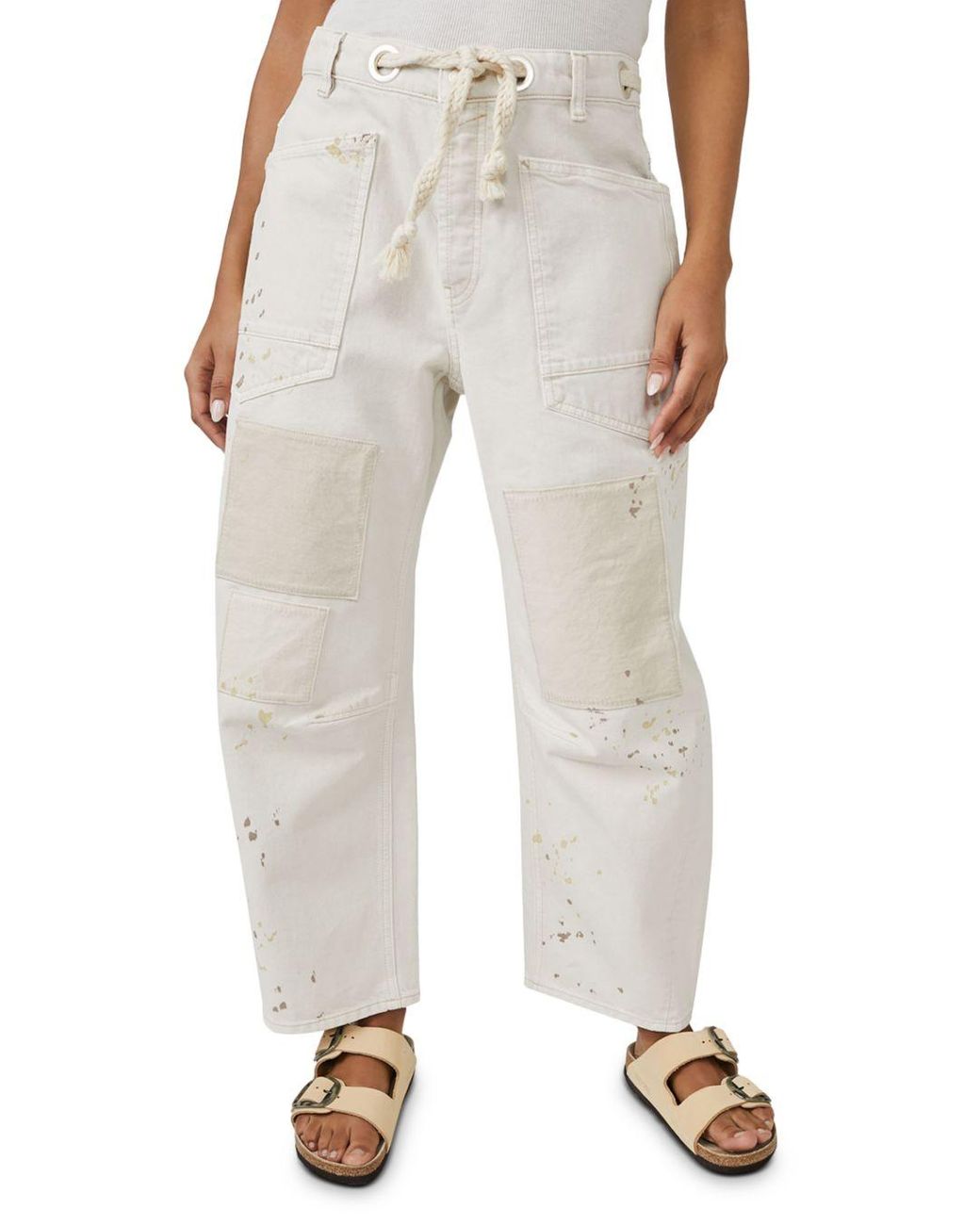 Free People Moxie Rope Drawstring Pants in Natural Lyst