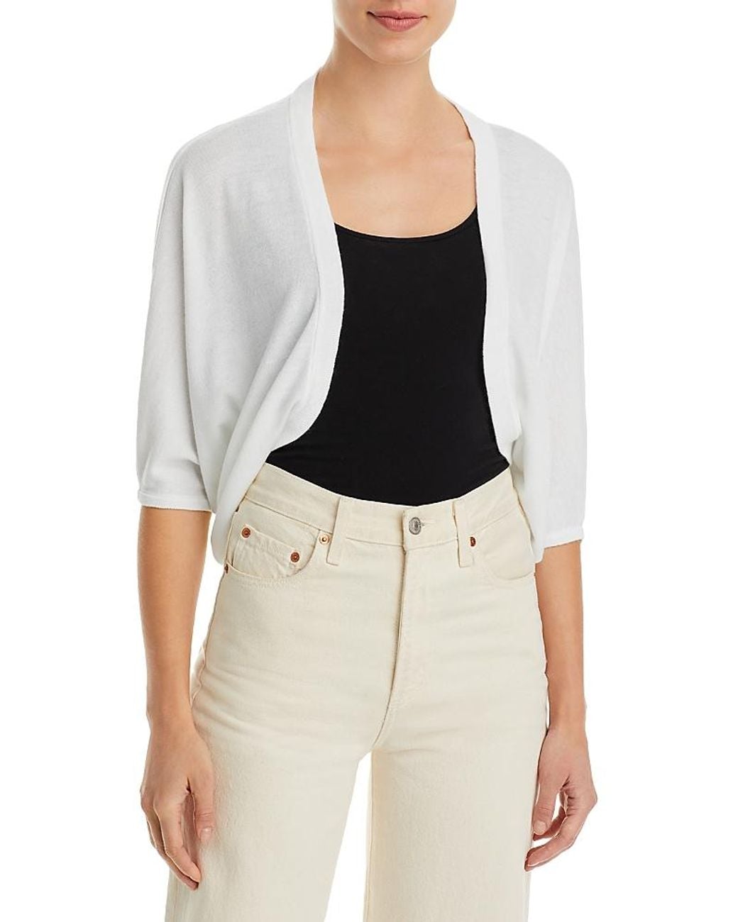 Echo White Essentials Cocoon Poncho