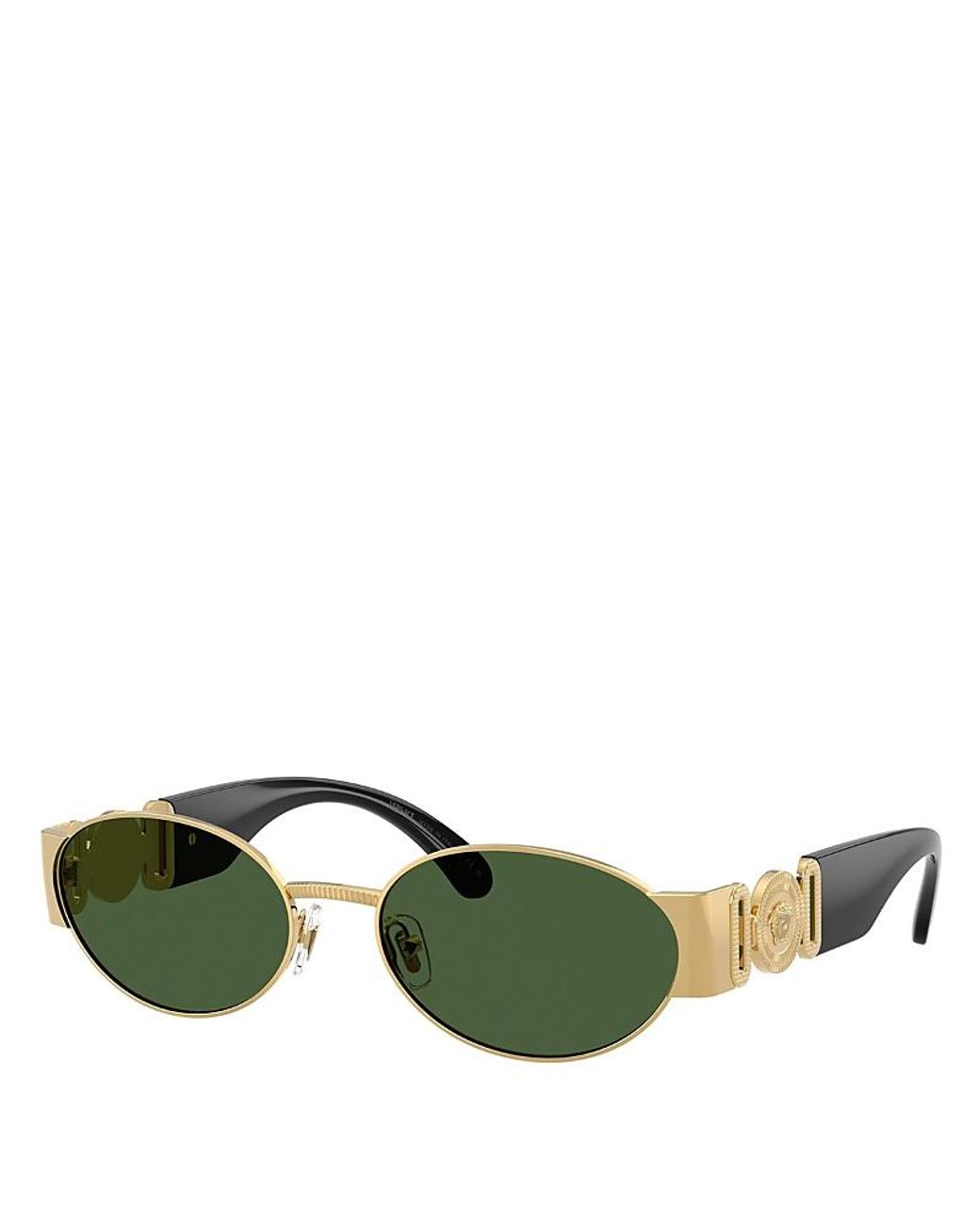 Versace Green Oval Sunglasses, 56Mm