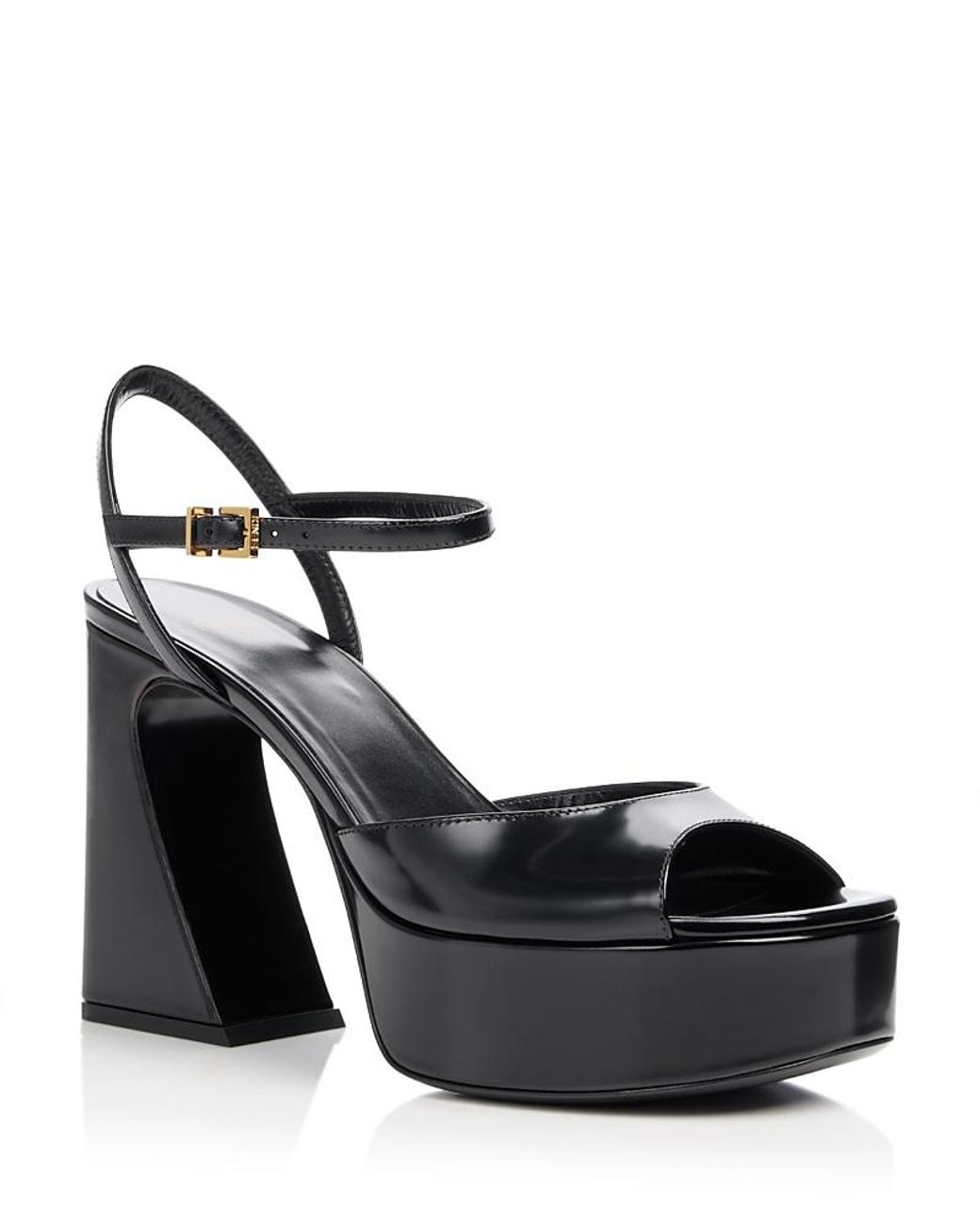 Fendi Black Arco Platform Sandals