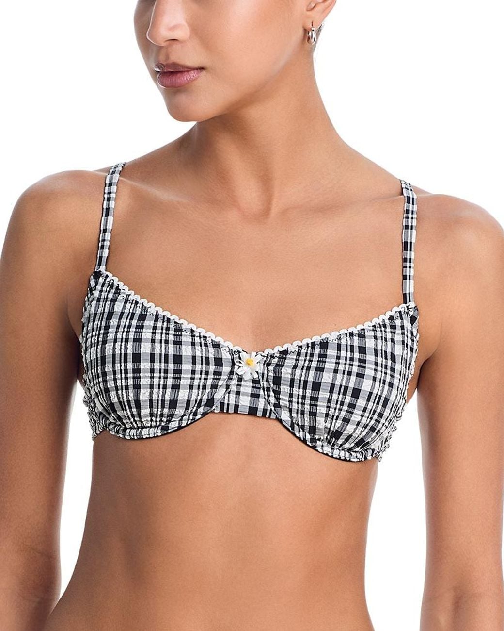Solid & Striped Blue The Daphne Bikini Top