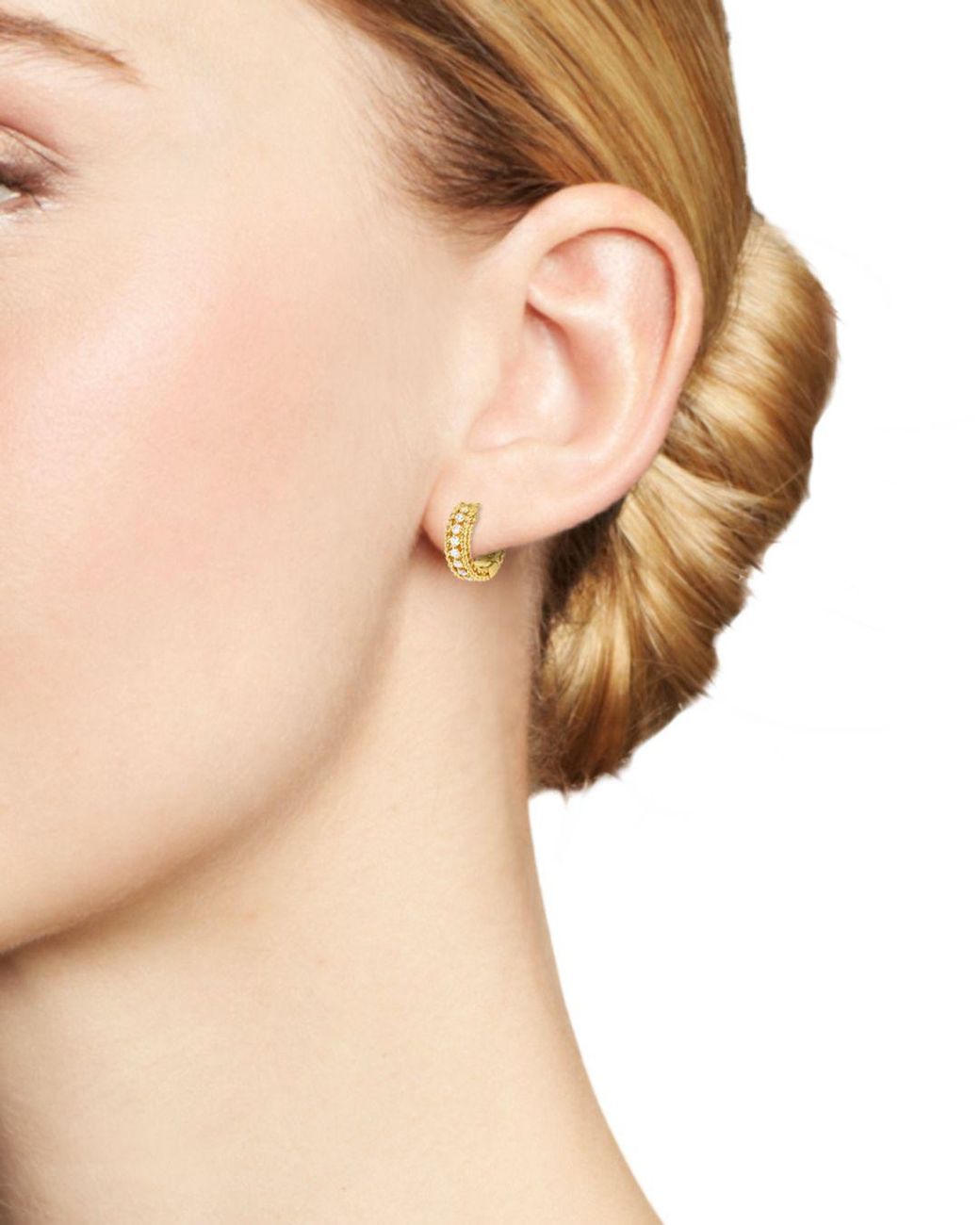 princess hoop earrings