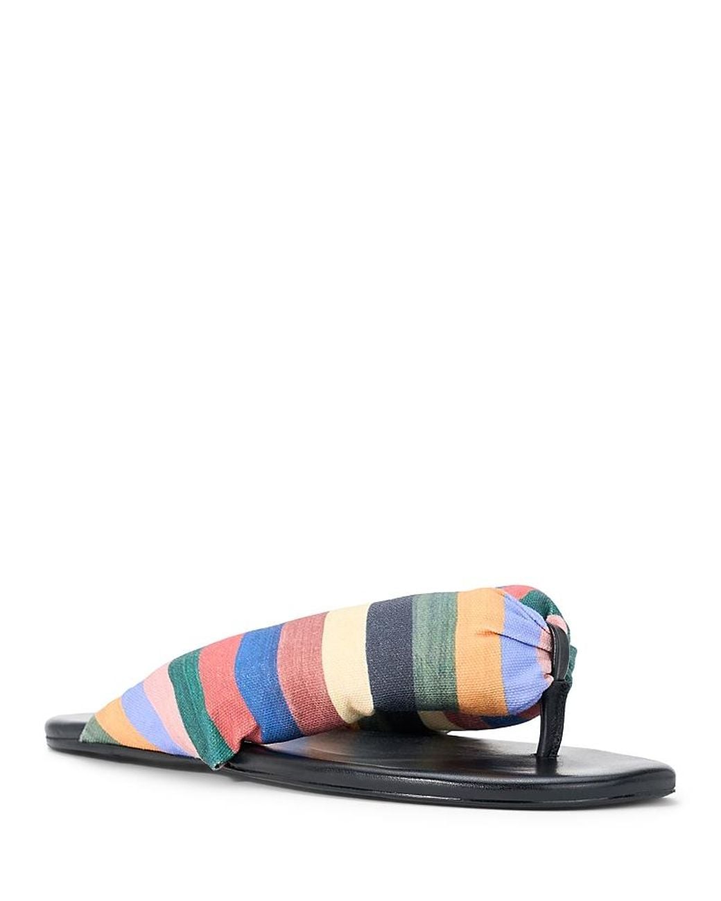 Staud Blue Juno Thong Sandals