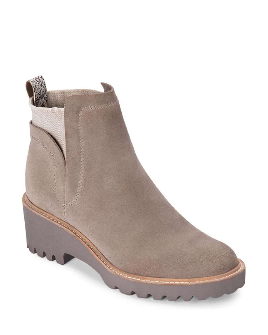 huey booties in almond