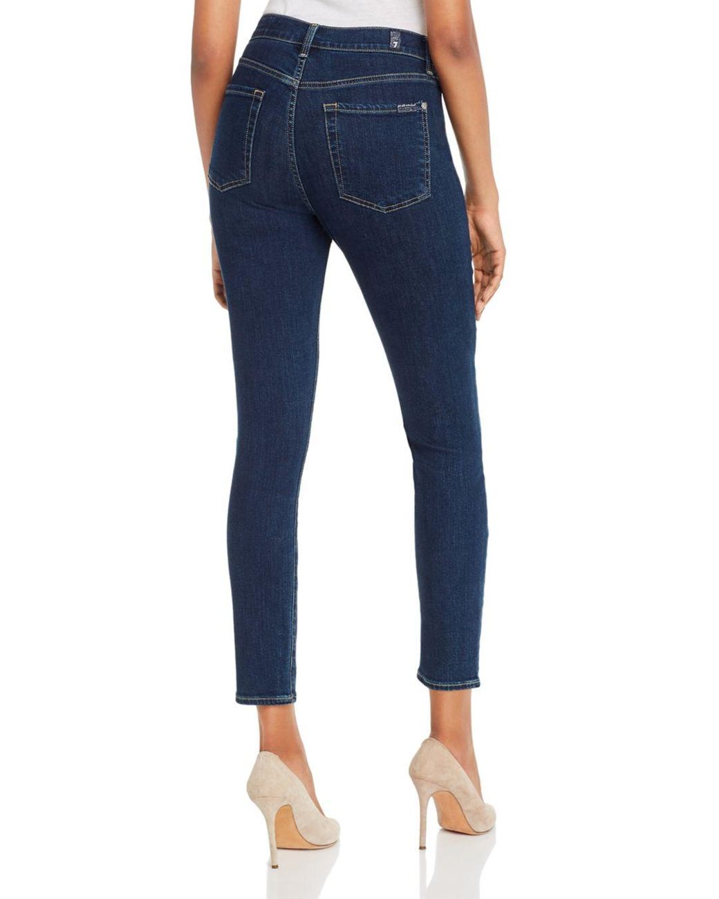 Ankle Skinny Jeans in Fate Air 7 For All Mankind Womens B