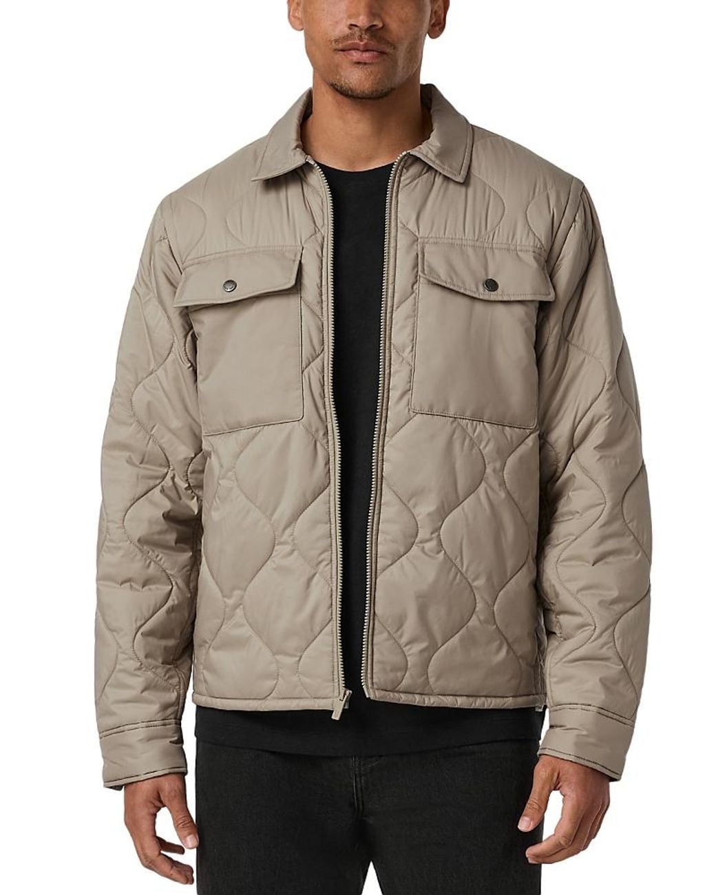 vuori Brown Echo Quilted Jacket for men