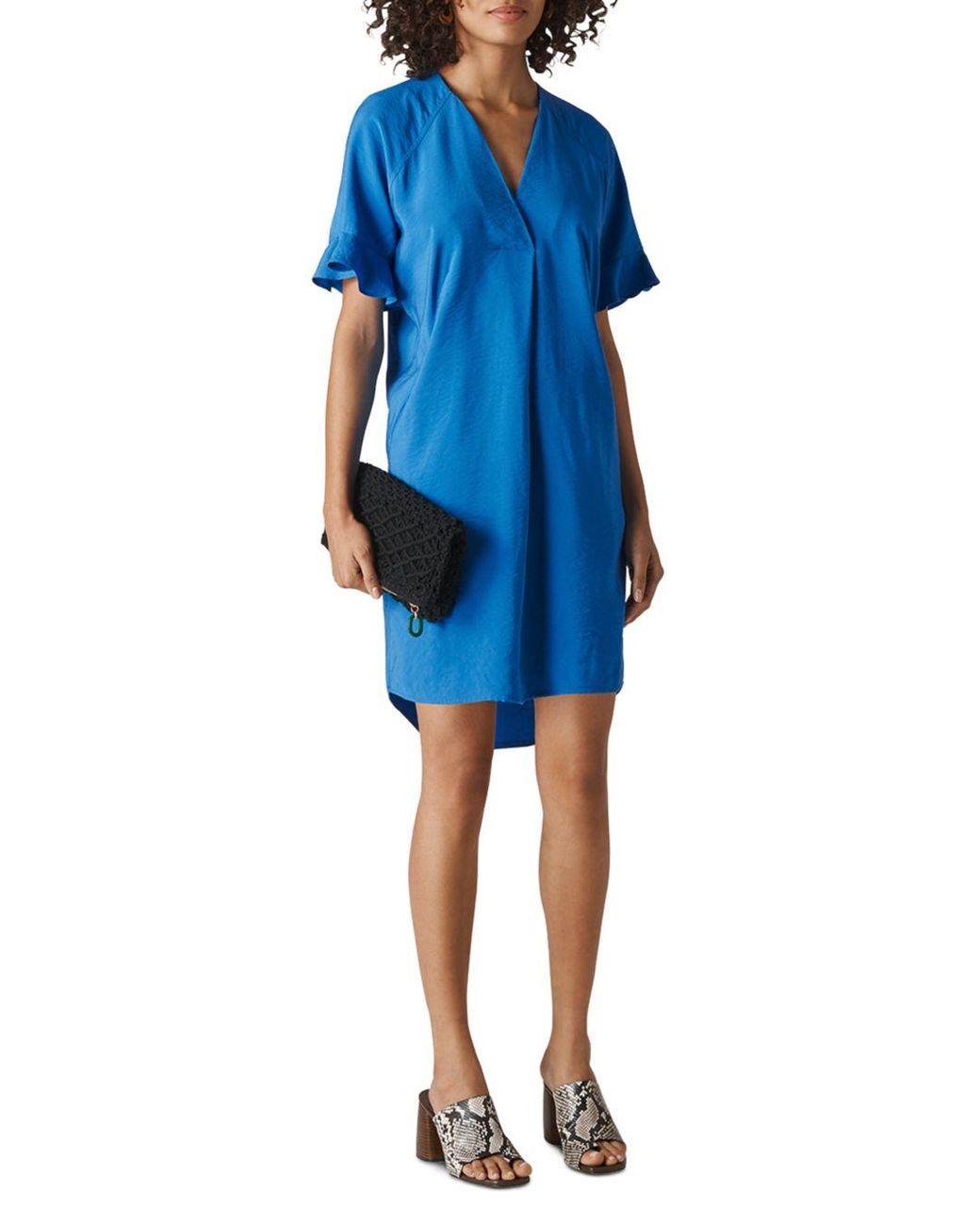 Whistles Alba Dress in Blue Lyst