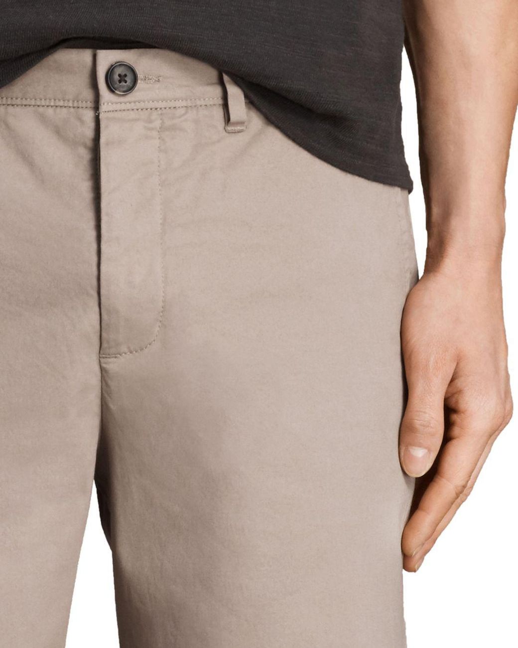 all saints colbalt chino shorts