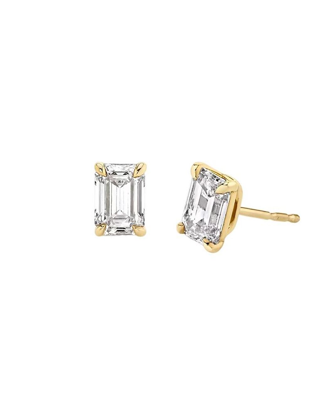Vrai White Solitaire Stud Earrings