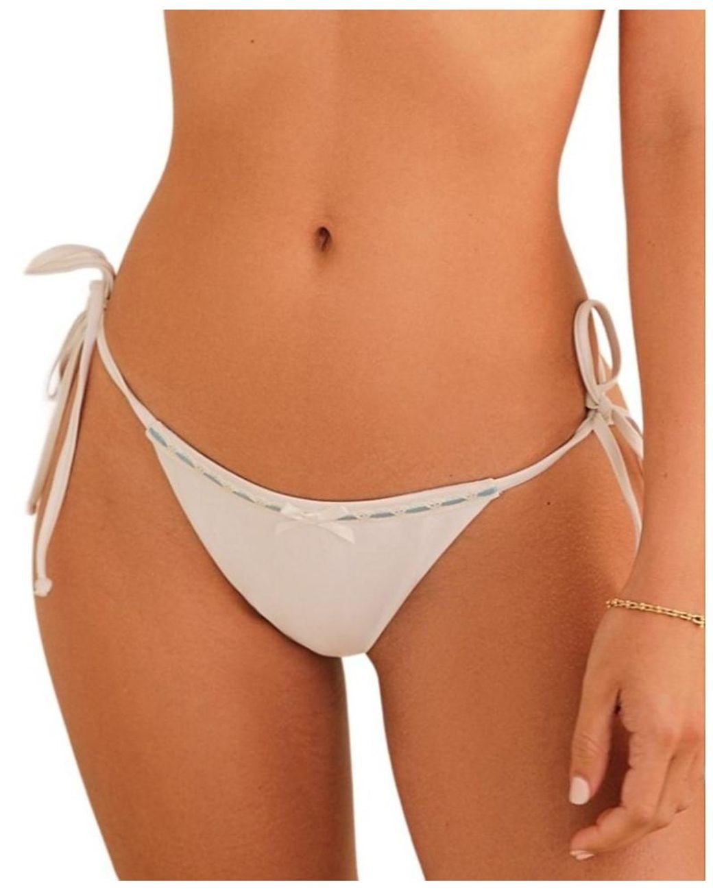 Dippin' Daisy's Brown Always Tie String Bikini Bottom