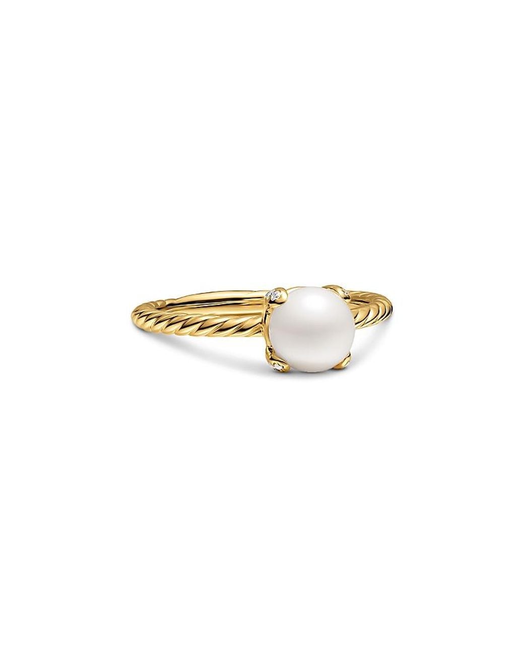 David Yurman White Pearl Classics Ring