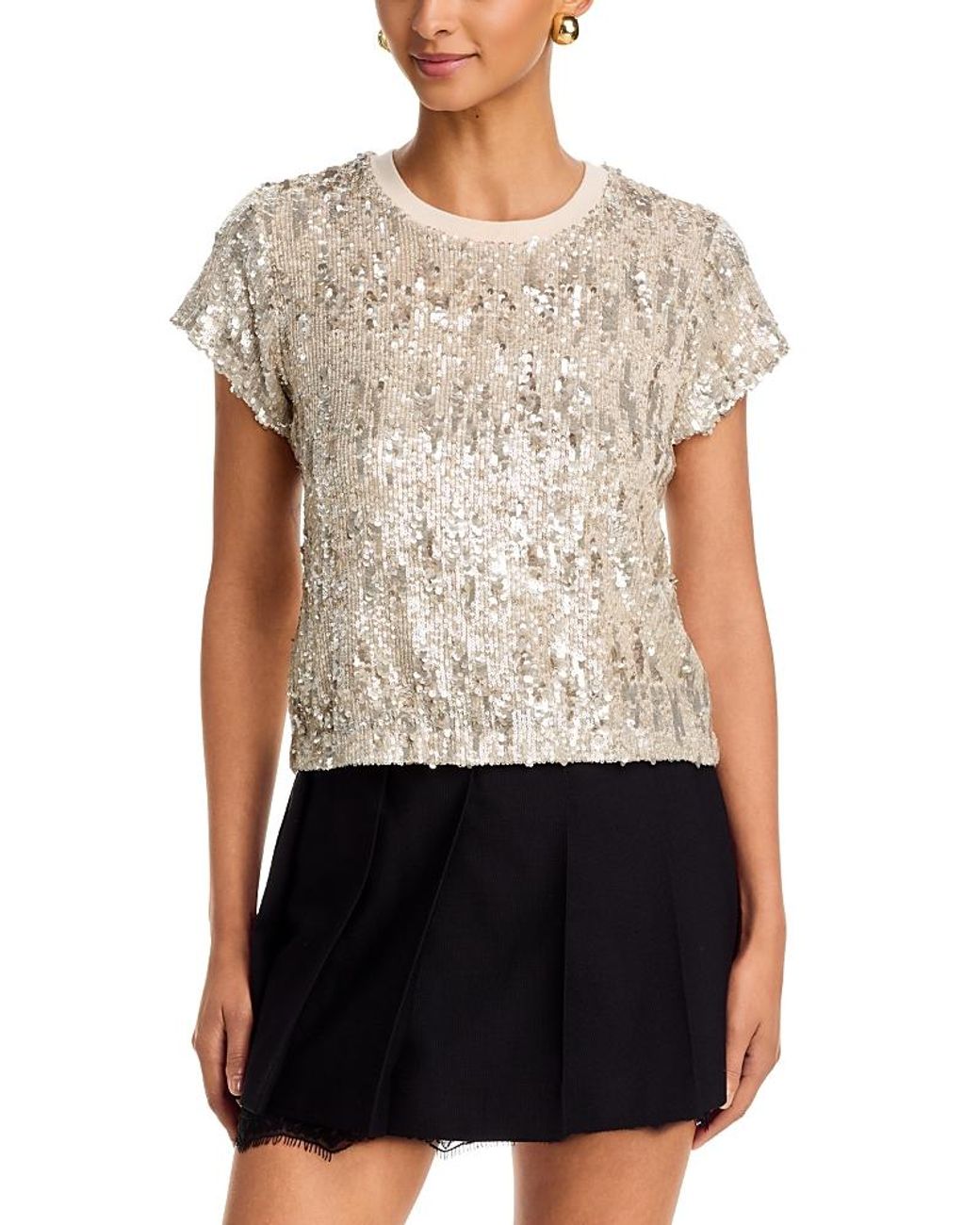 Generation Love White Kai Sequinned Top