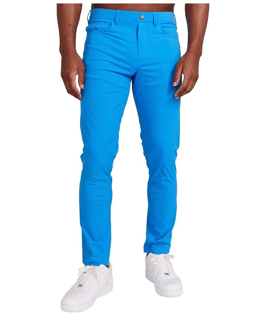 Redvanly Blue Kent Pull-On Trousers for men