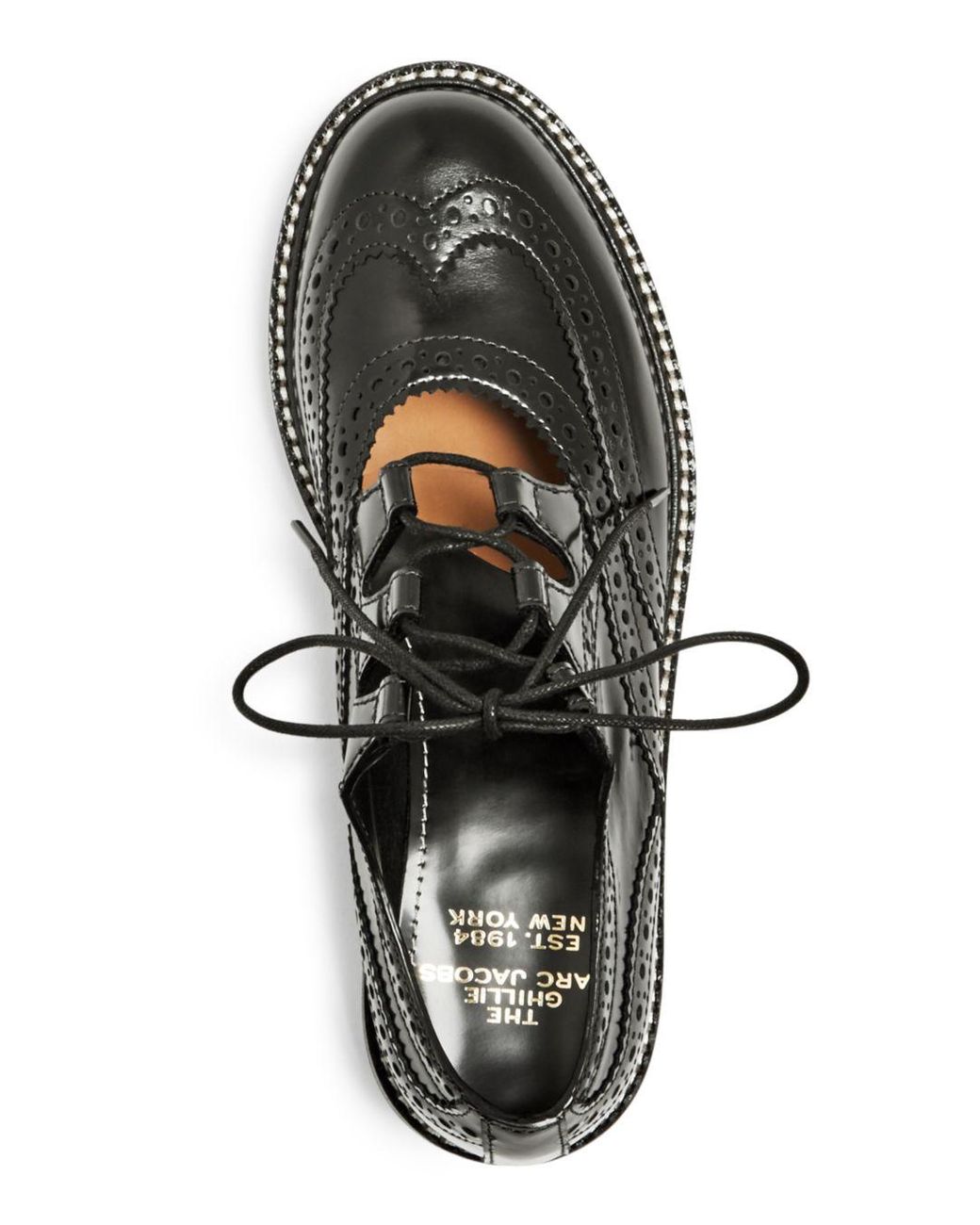 CC Brand New Laces Shoes Gillie Brogues Black & Leather Tassels 