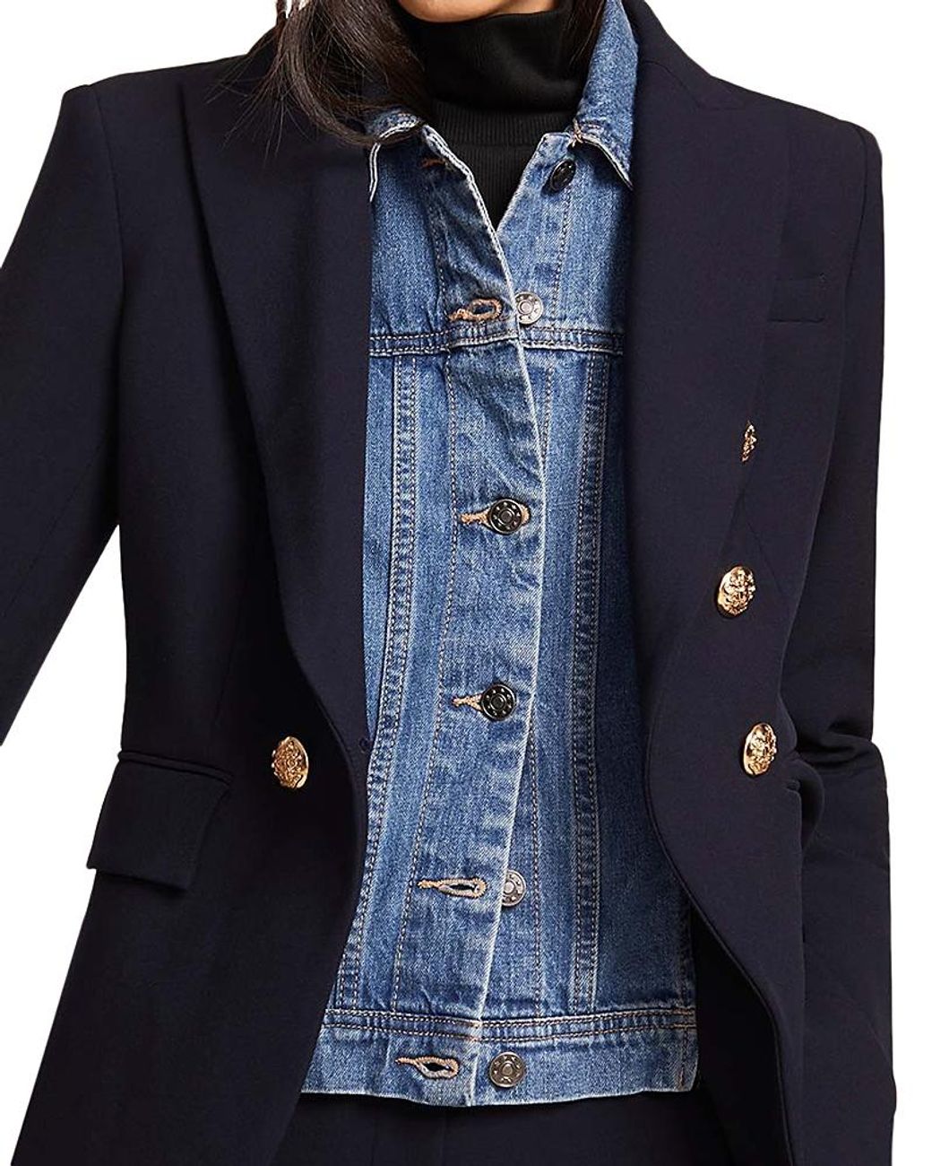 Veronica Beard Blue Slate Dickey