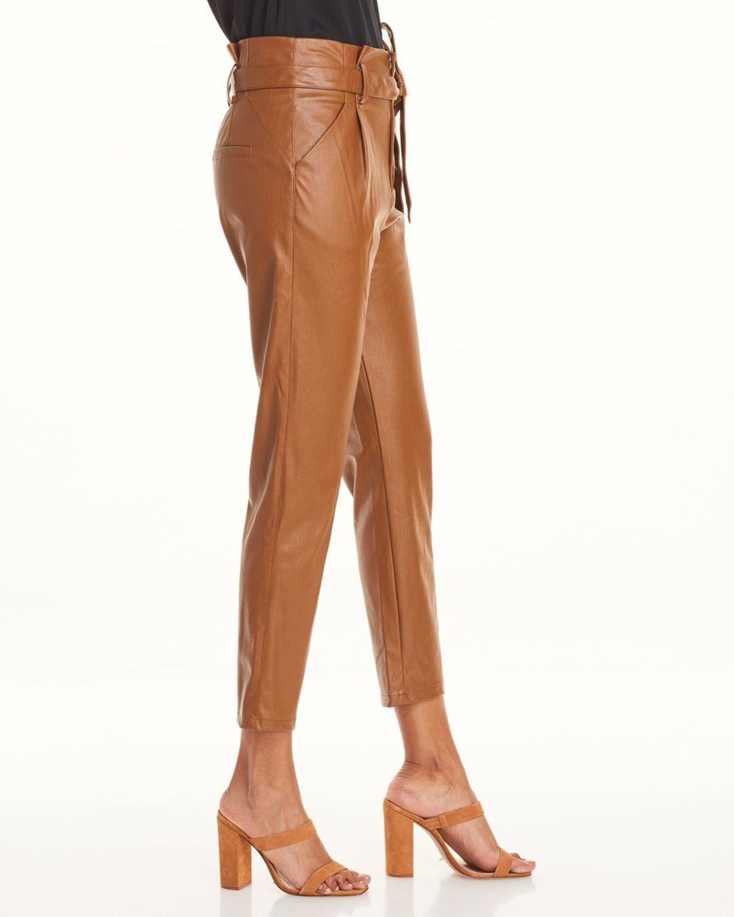 Lucy Paris Faux Leather Paperbag 