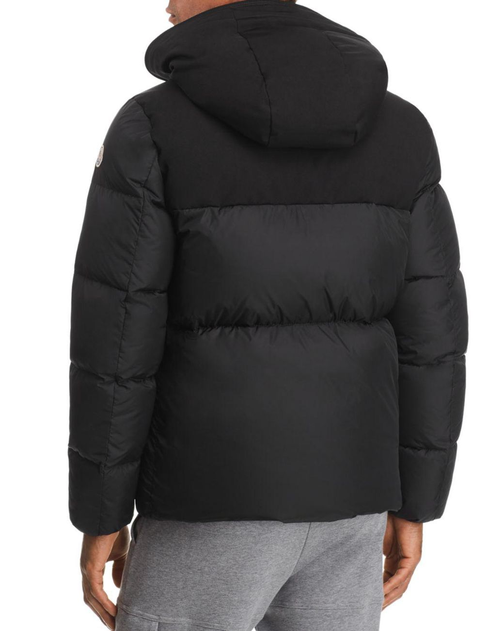 Moncler Montclar Logo Trim Down Jacket in Black for Men | Lyst